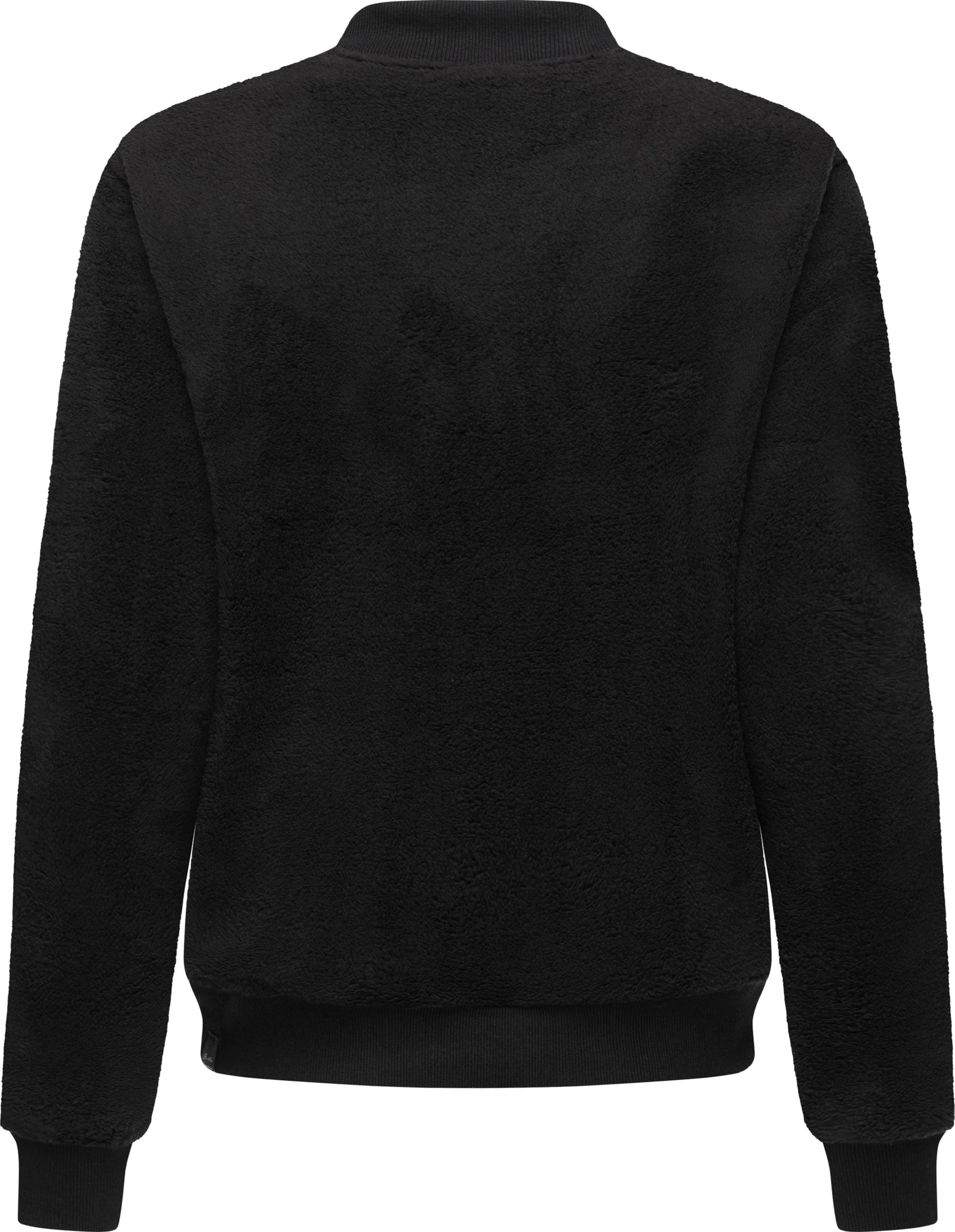 Ragwear Sweatjacke »Plüschjacke Cairro«, Flauschige Damen Übergangsjacke