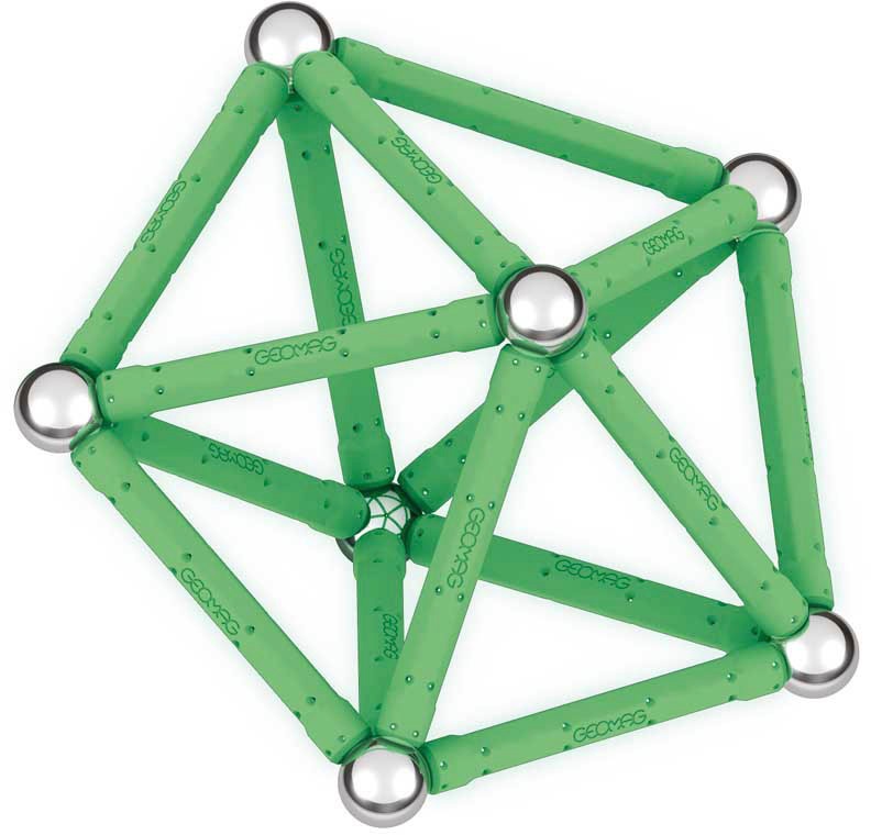 Geomag™ Magnetspielbausteine »GEOMAG™ Glow, Recycled«, (42 St.), aus recyceltem Material
