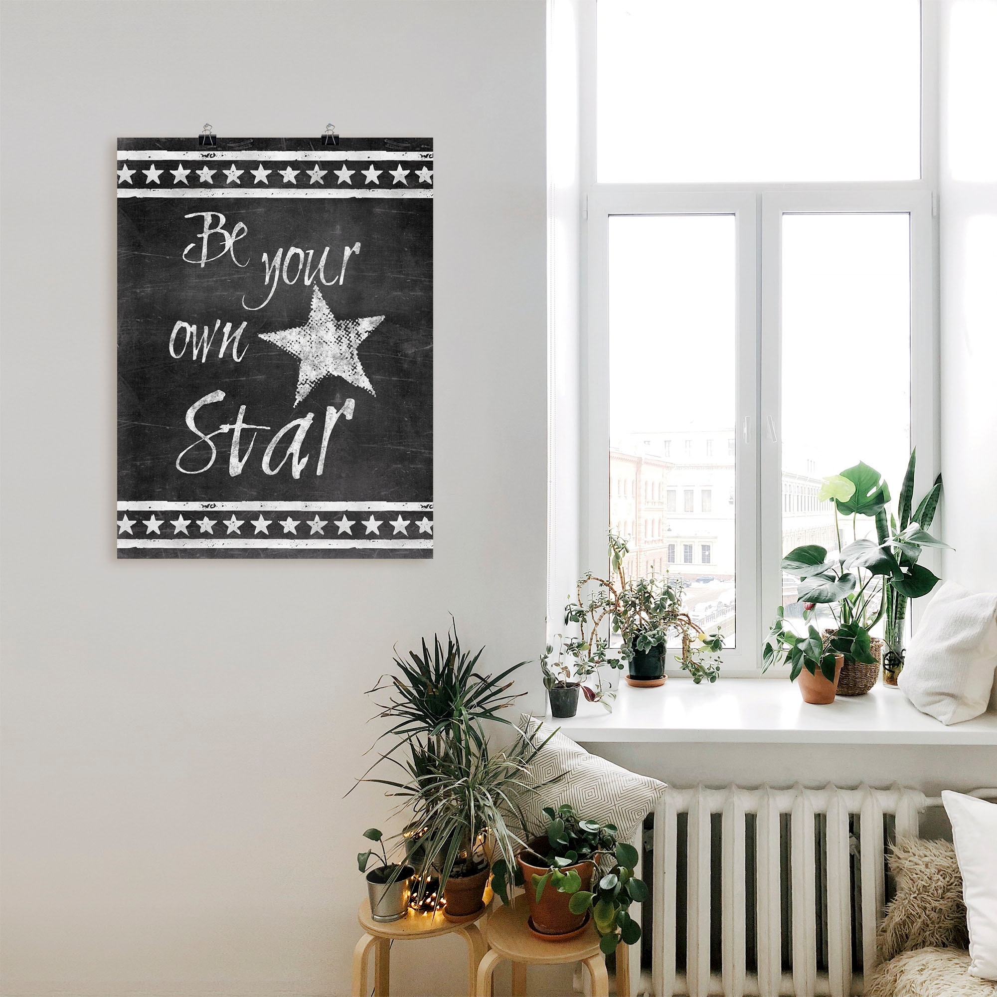 Artland Wandbild »Star«, Sprüche & Texte, (1 St.), als Alubild, Leinwandbild,  Wandaufkleber oder Poster in versch. Größen im OTTO Online Shop