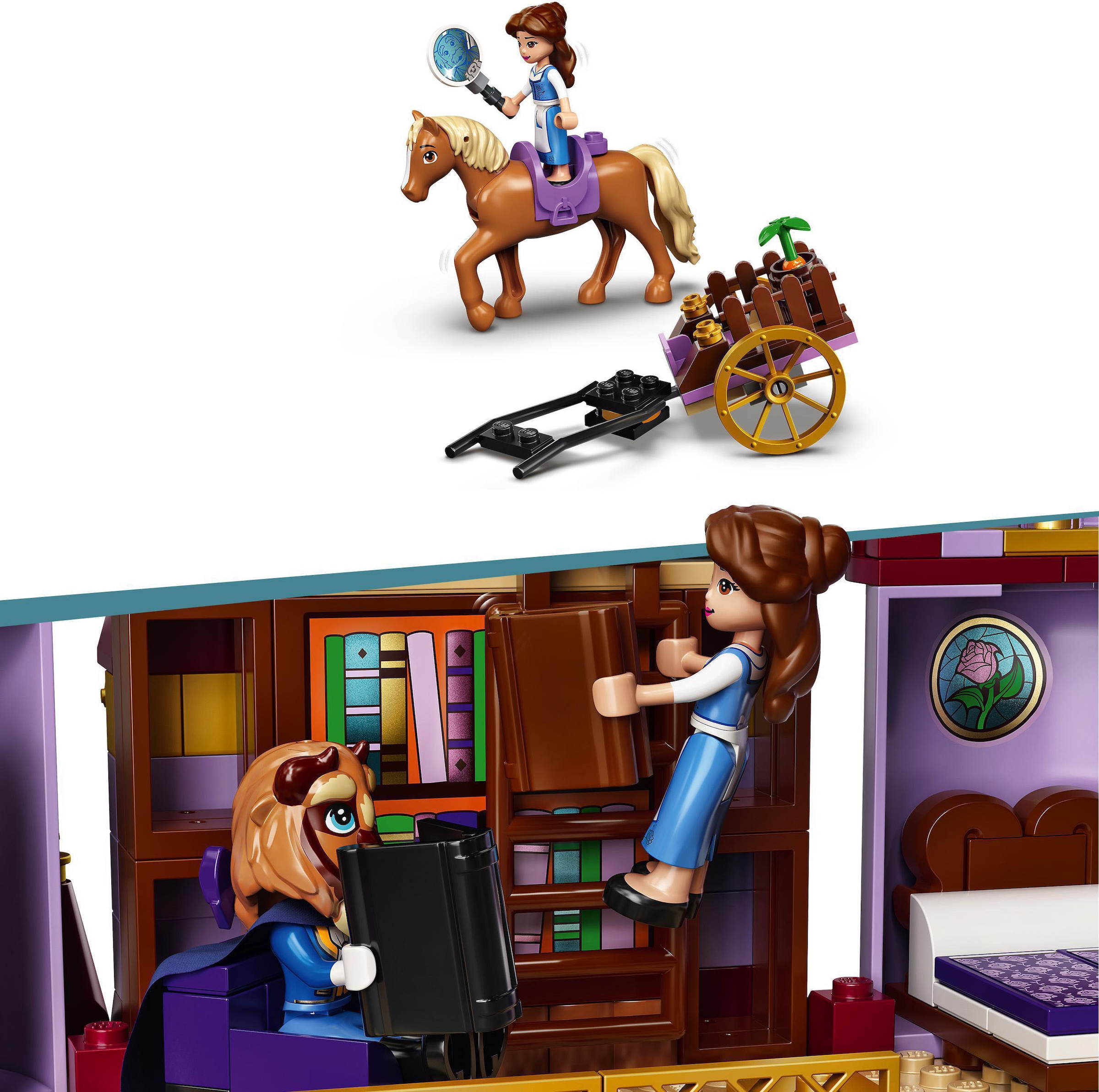 LEGO® Konstruktionsspielsteine »Belles Schloss (43196), LEGO® Disney Princess«, (505 St.), Made in Europe