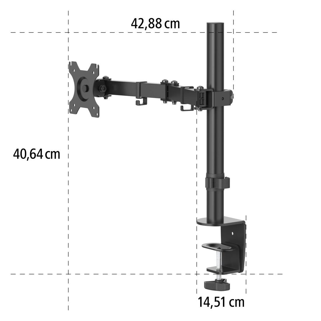 Hama Monitor-Halterung »Bildschirm Halterung, ausziehbar, 13"-32" Monitorarm schwenk-/neigbar« bis 81 cm Zoll