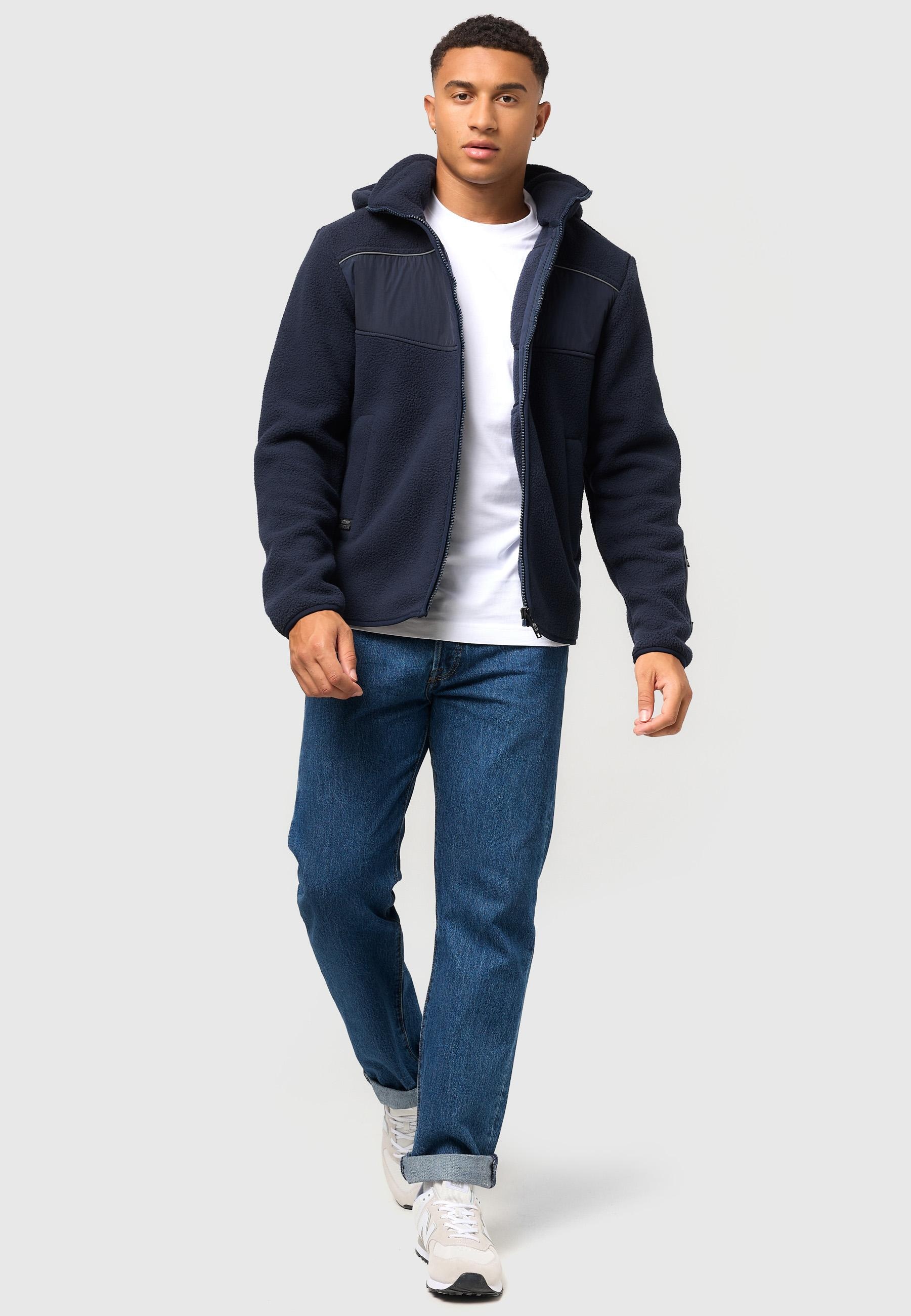 Stone Harbour Sweatjacke »Fleecejacke Illian«, Sportliche Herren Fleece-Outdoorjacke mit Kapuze