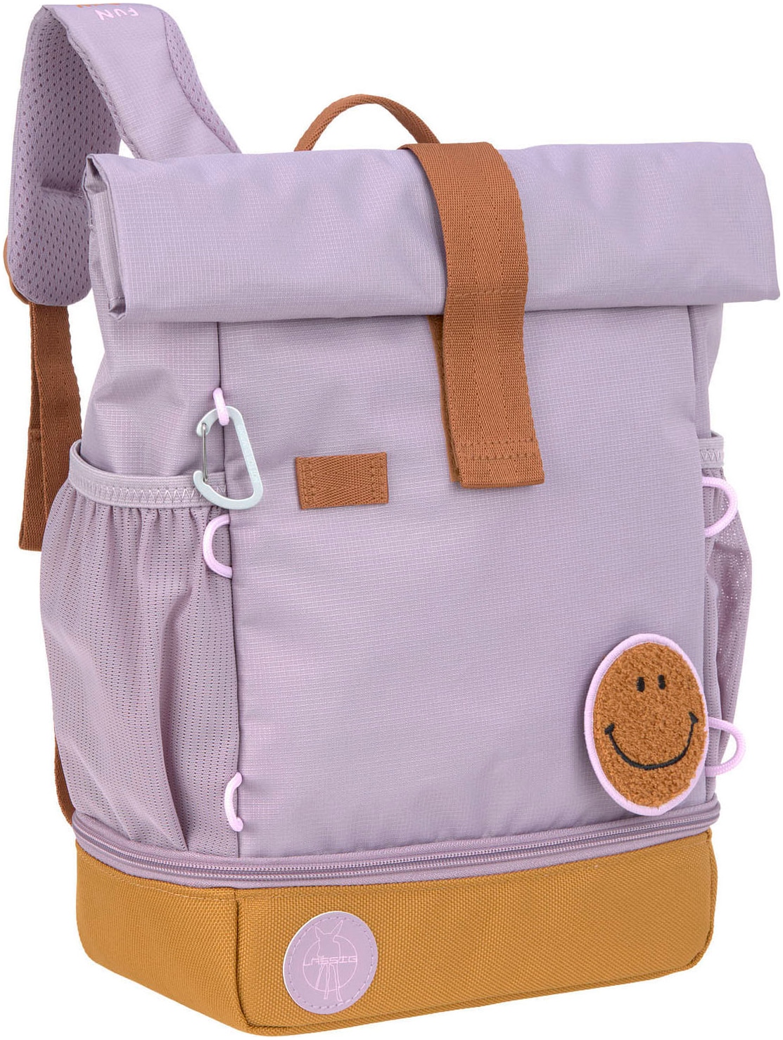 Kinderrucksack »Little Gang, Mini Rolltop Backpack, lilac«, Reflektoren, aus...