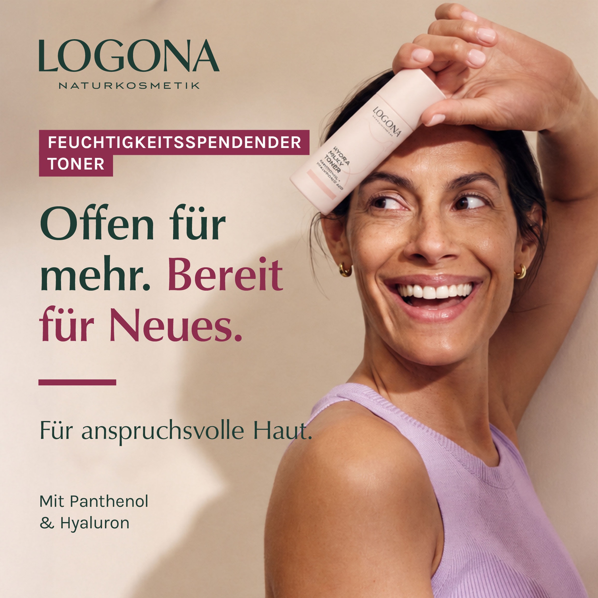 LOGONA Augen-Make-up-Entferner »HYDRA MILKY TONER« sanfte Reinigung im Augenbereich, milchige Fluid-Textur