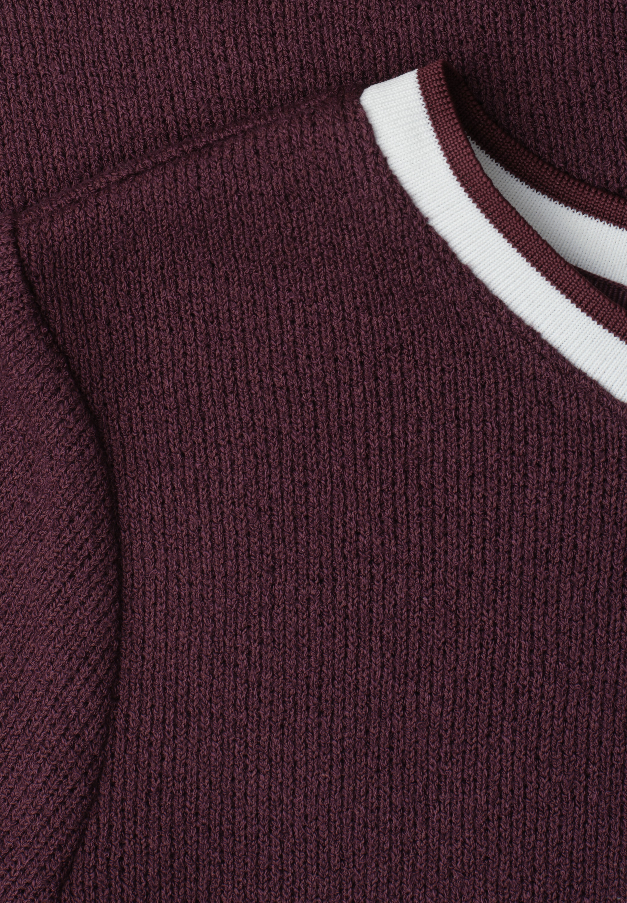 STREET ONE Kurzarmshirt Kurzarm Sommershirt im Strick-Look mit Rundhals
