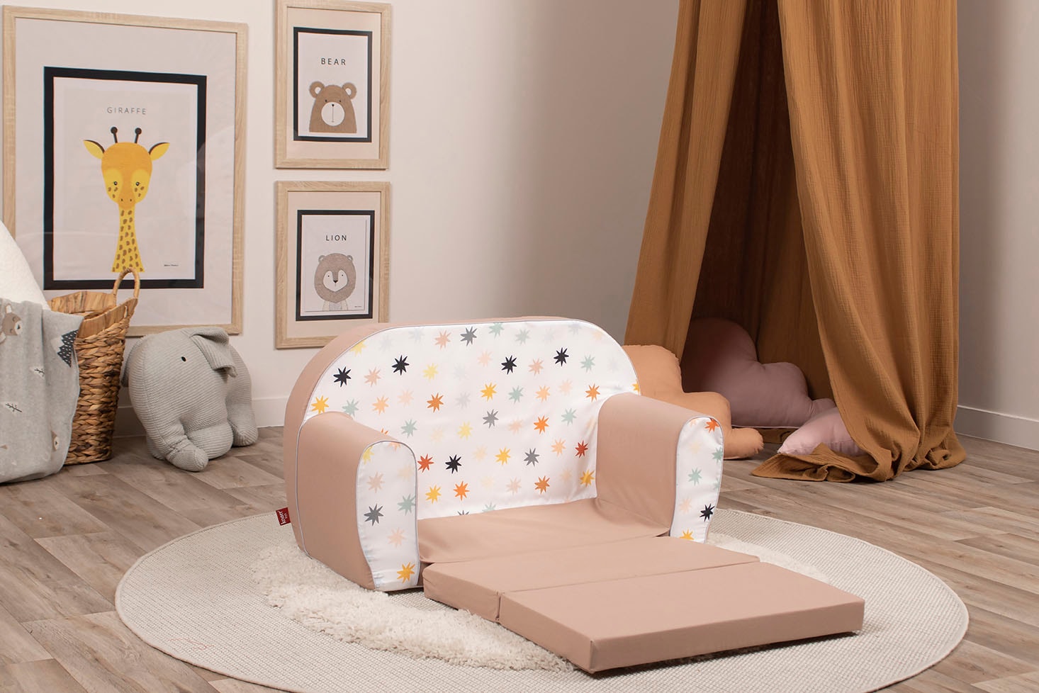 Knorrtoys® Sofa »Pastell Stars«, für Kinder; Made in Europe