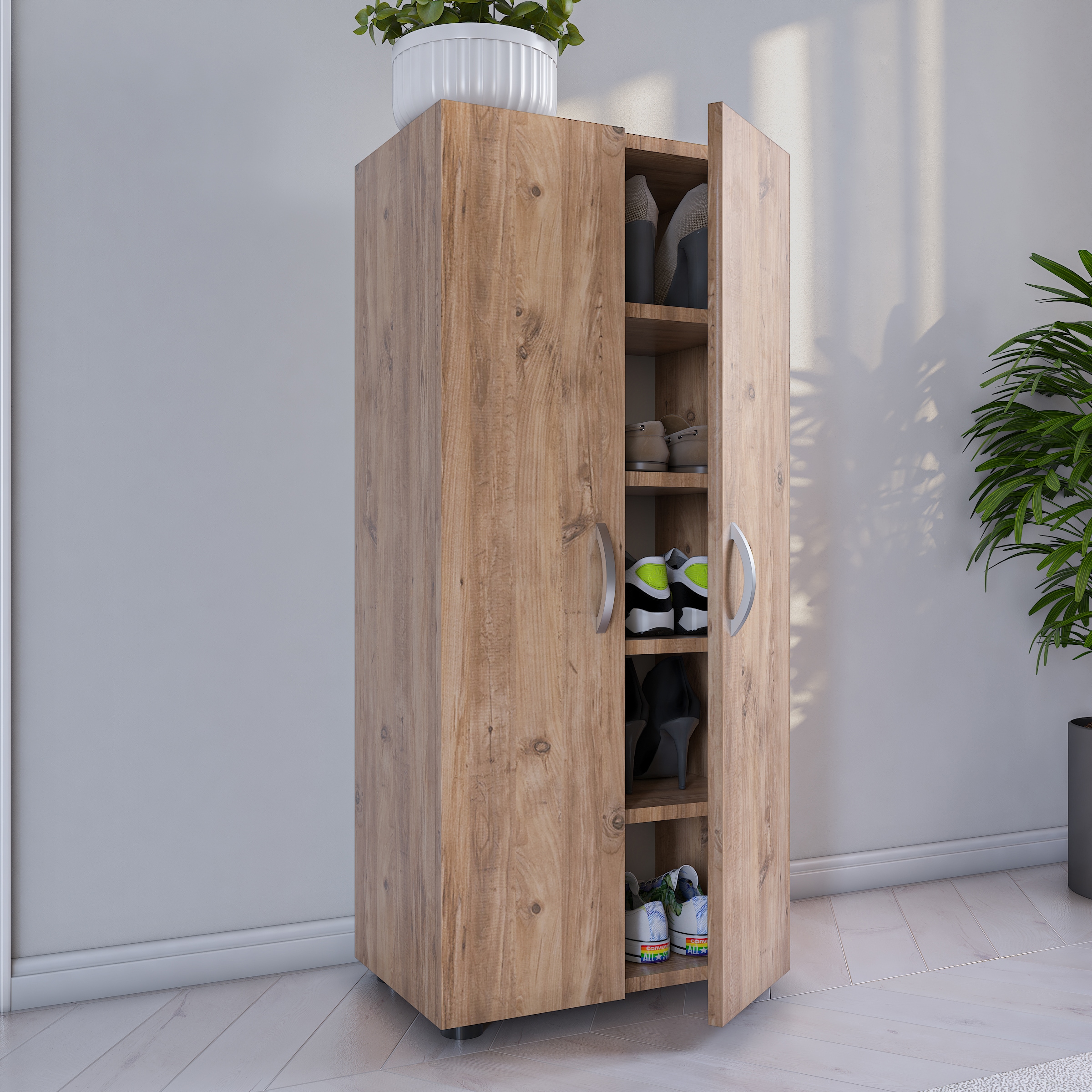 VCM Schuhschrank »XL Holz Großer Schuhschrank Schuhkommode Ulas 5«