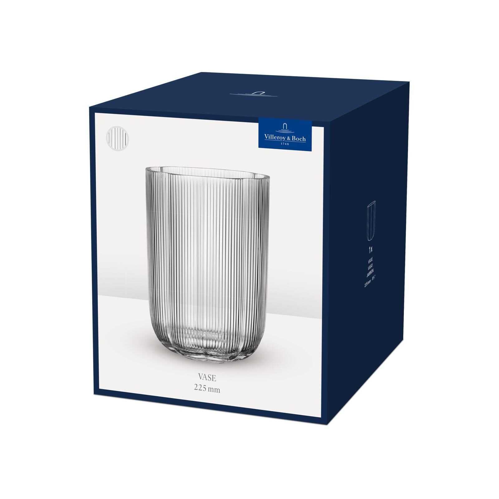 Villeroy & Boch Dekovase »Vase Fleur 22,5 cm transparent«
