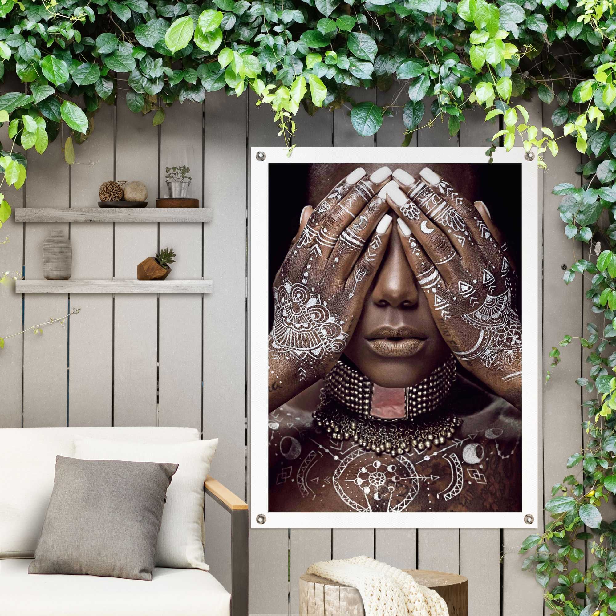 Online »Afrikanische im kaufen Outdoor Poster für Frau«, Balkon oder Garten Shop OTTO Reinders!