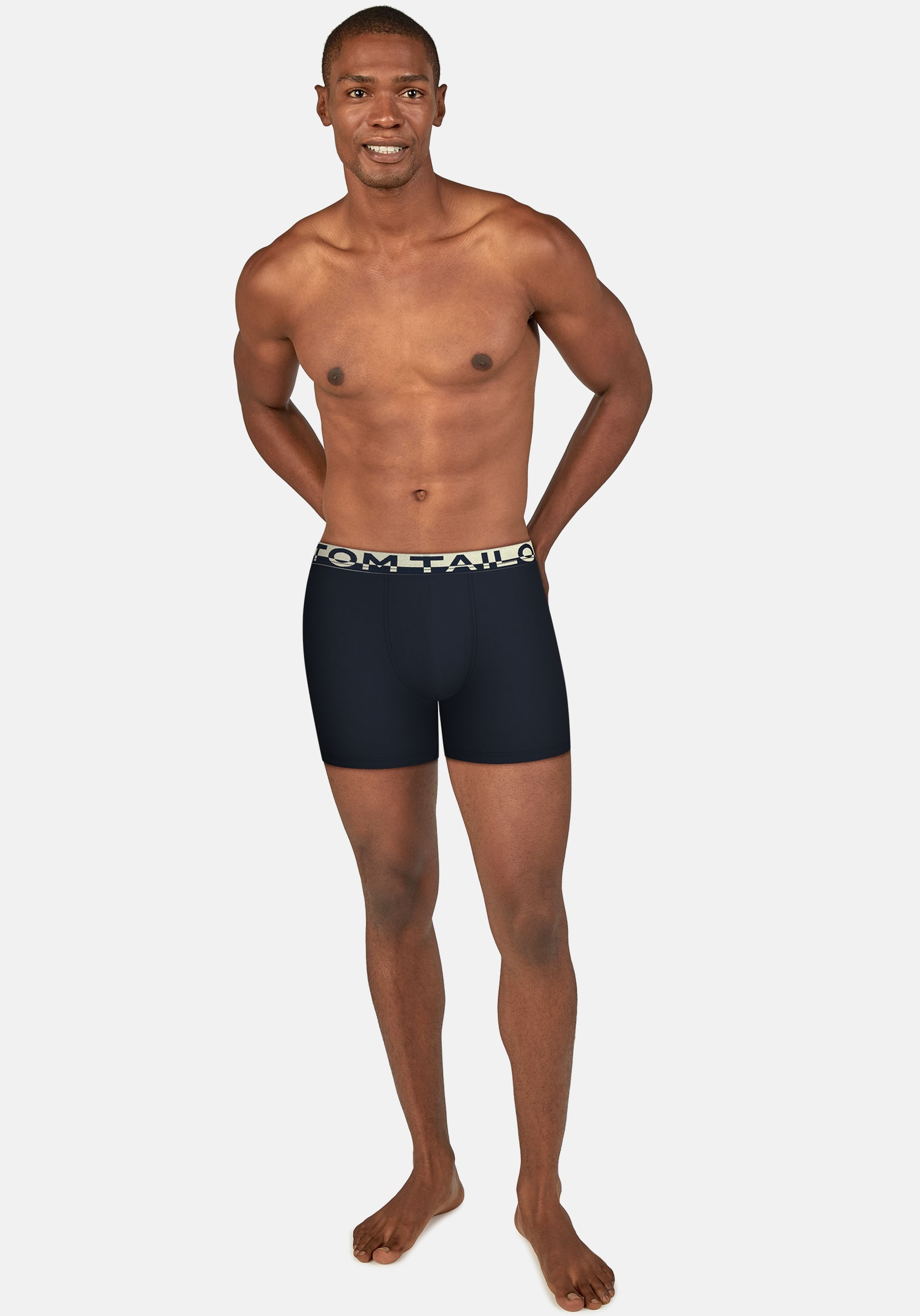TOM TAILOR Boxershorts »Kentucky«, (2er-Pack), mit Logobund