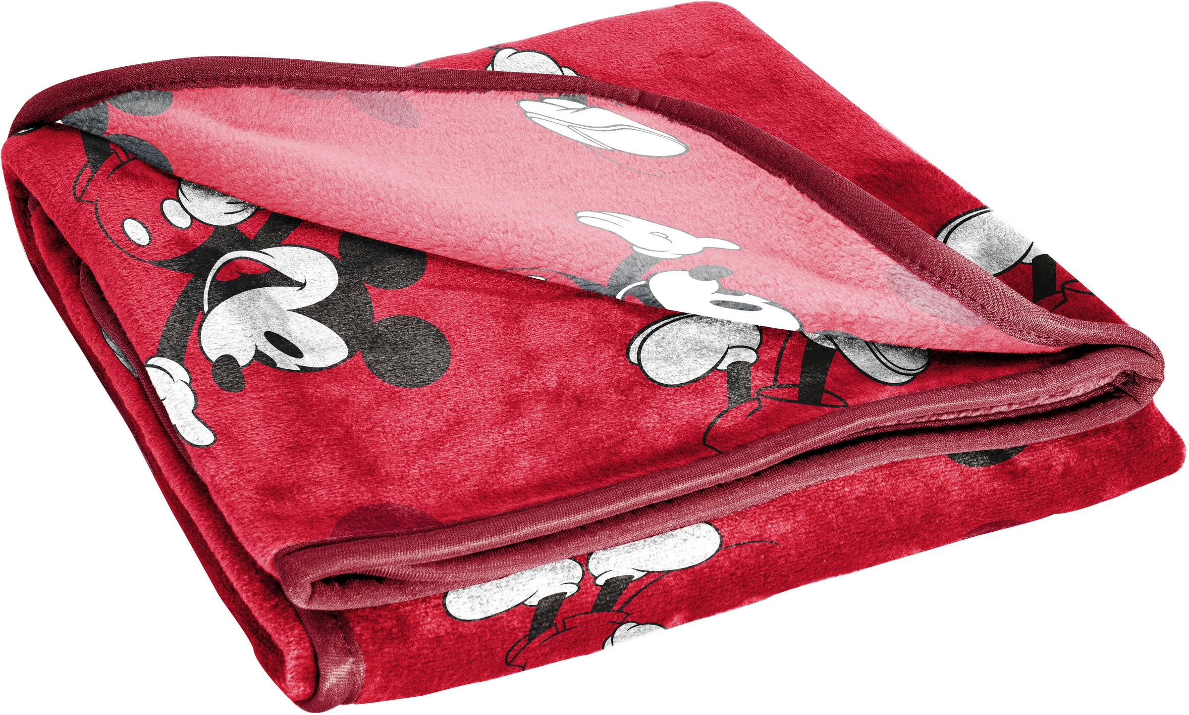 Disney Kinderdecke »Disney Decke Mickey Mouse« rot, gemütlich, 130 x 150 cm