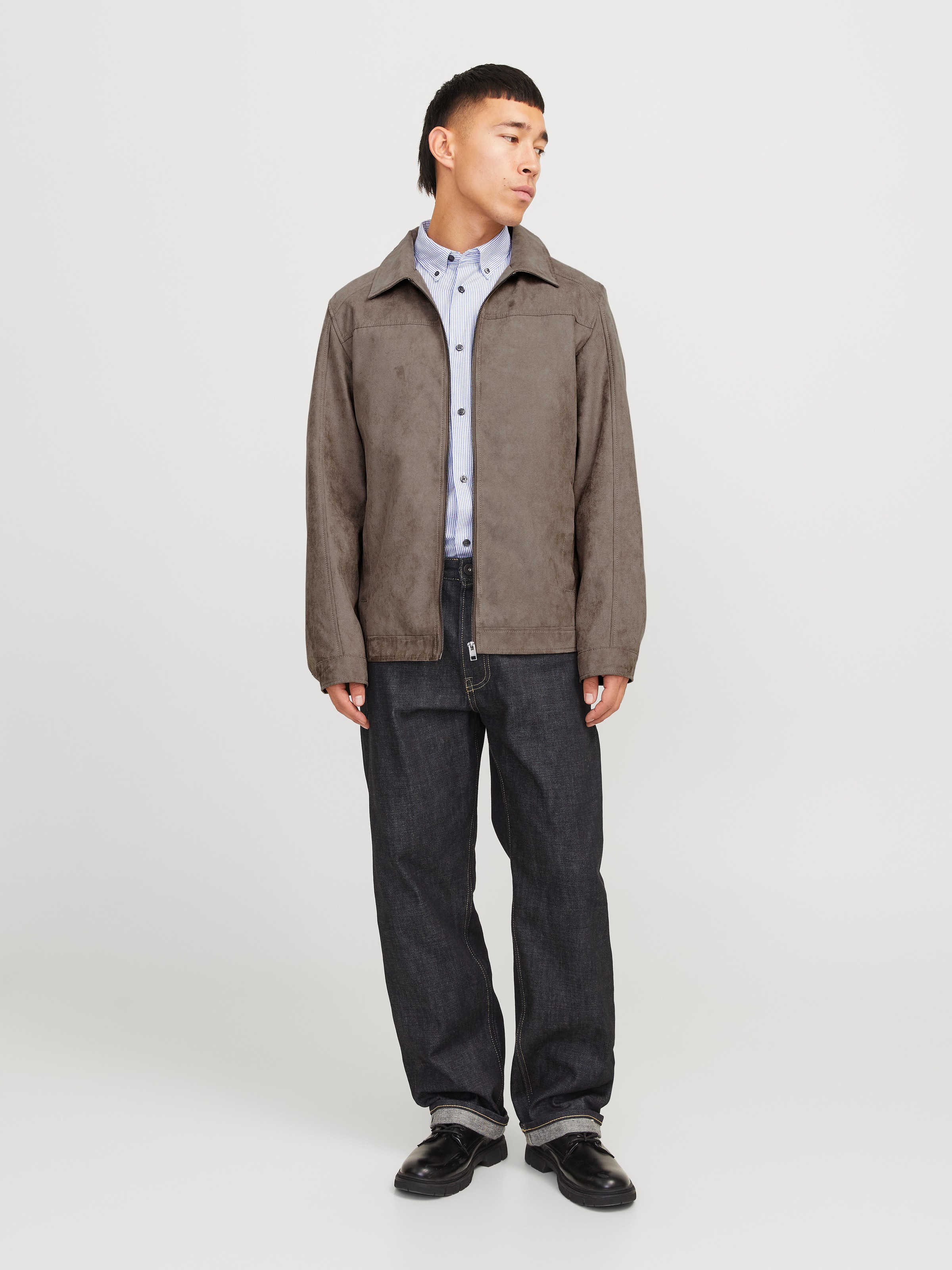 Jack & Jones Hemdjacke »JJEDYLAN SHACKET NOOS«, ohne Kapuze, mit Fly-Away Kragen