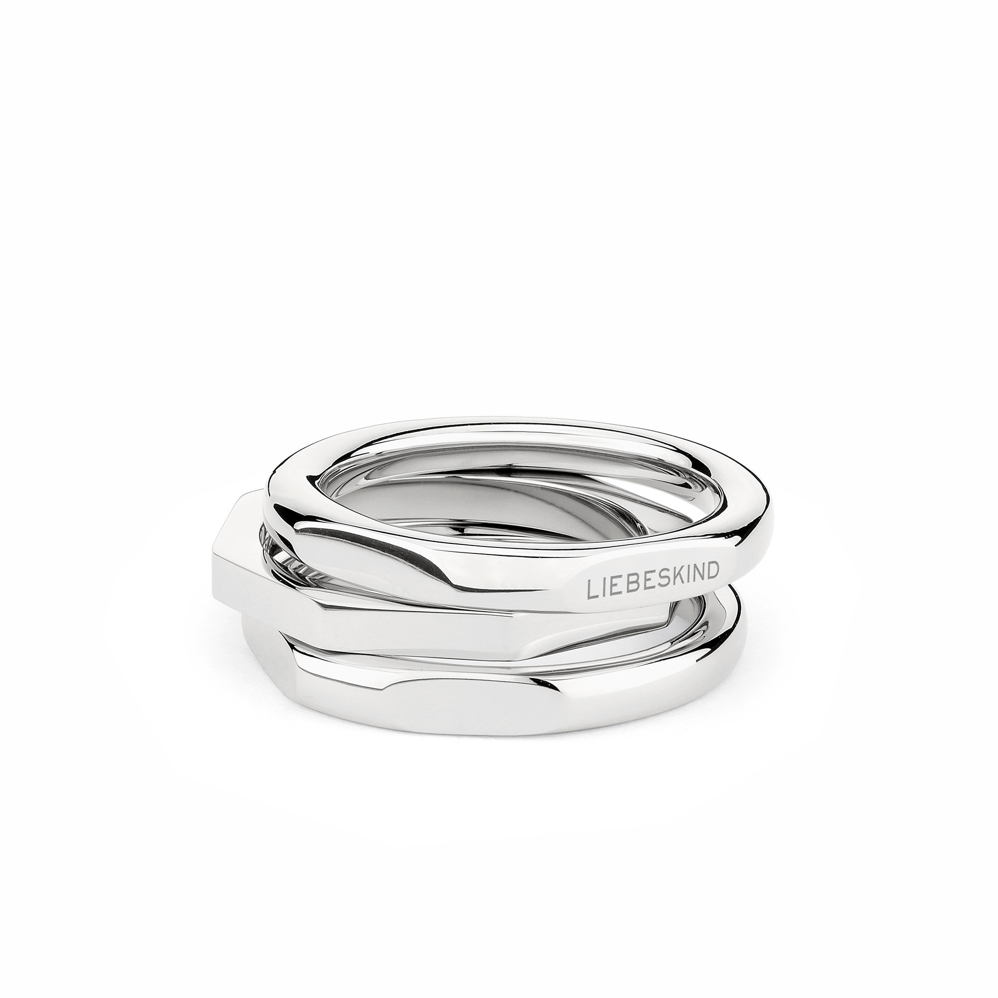 Liebeskind Berlin Ring-Set »Schmuck Geschenk Edelstahl Ring Urban Chic«