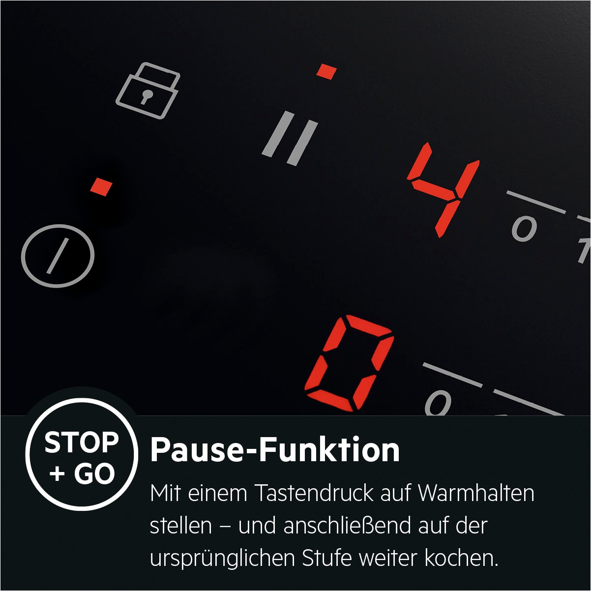 AEG Elektro-Kochfeld »HKA8578RAD %RESET%949598125%RESET%«, Hob²Hood-Funktion, Made in Germany, Öko- und CountUp-Timer, 80 cm