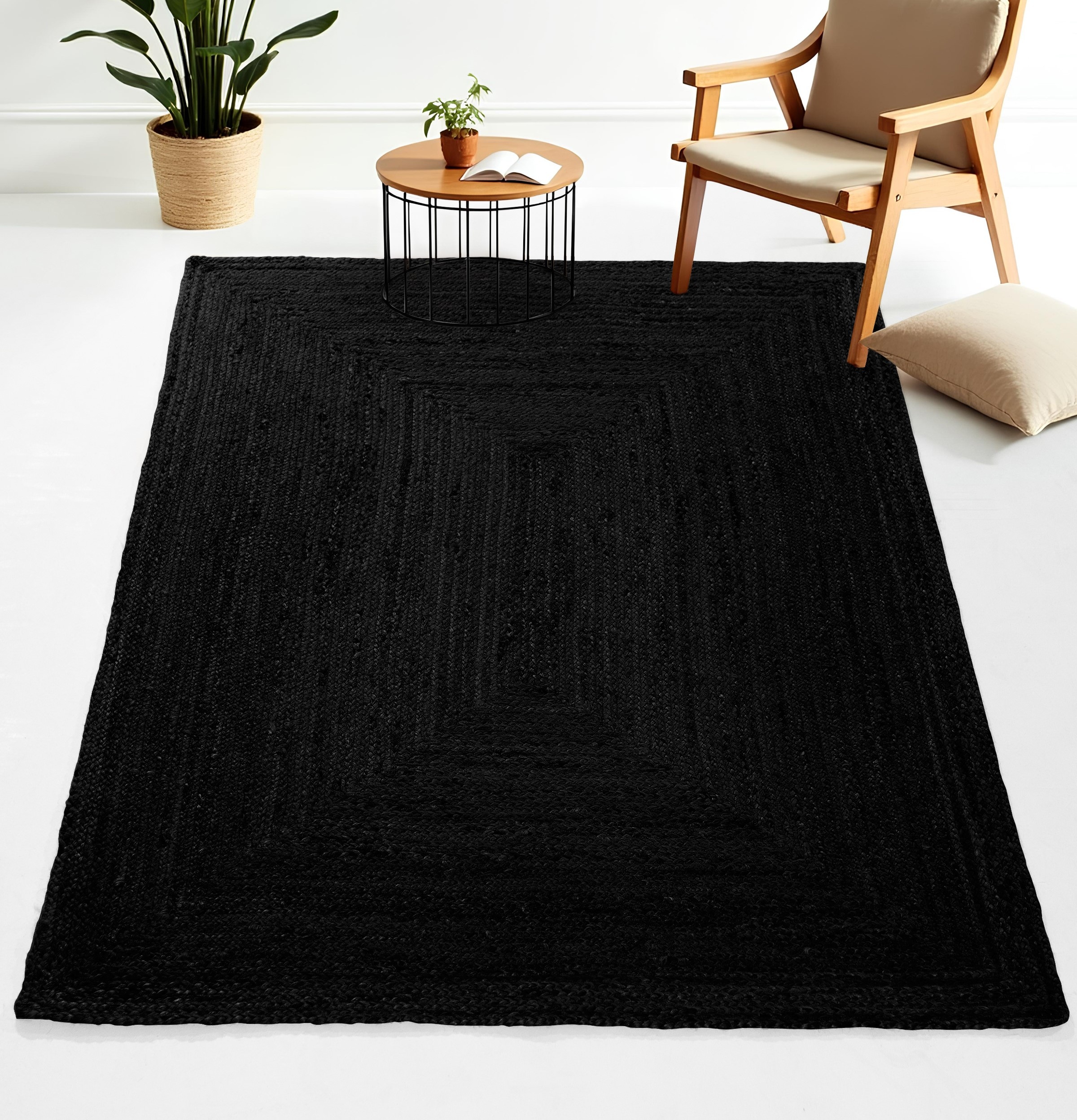 carpetfine Teppich »Nele Juteteppich Naturfaser«, rechteckig, 6 mm Höhe, geflochtener Wendeteppich aus 100% Jute, quadratisch und als Läufer