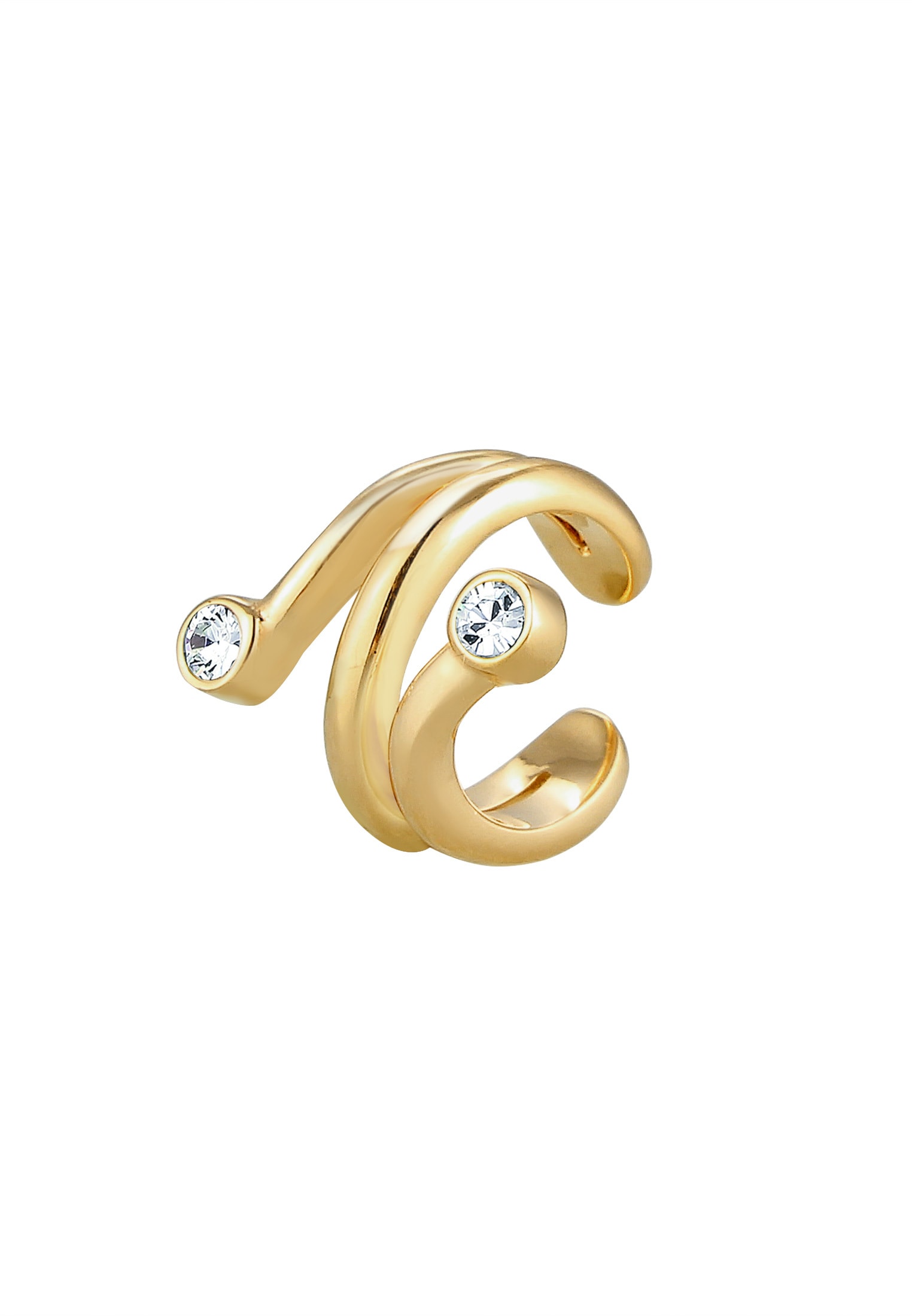 Elli Ohrklemme »Ohrringe Single Earcuff Ohrklemme 925 Silber, mit Kristallen von Swarovski®«