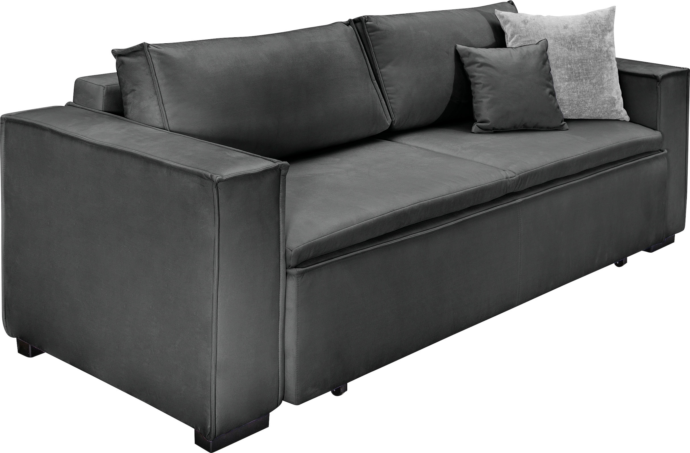 INOSIGN Schlafsofa »Manhattan«, mit Boxspringaufbau, Bettfunktion & Bettkasten, Dauerschlafsofa