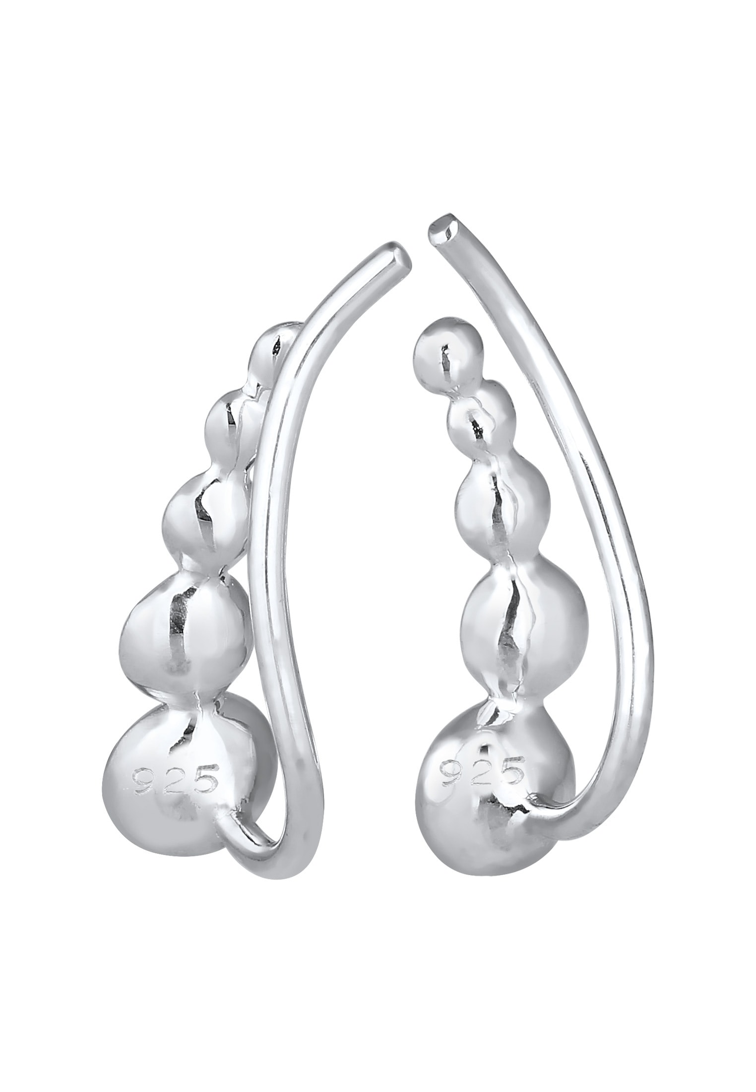 Elli Paar Ohrstecker »Ohrringe Earclimber Regenbogen Glas Kristalle 925 Sterling Silber«