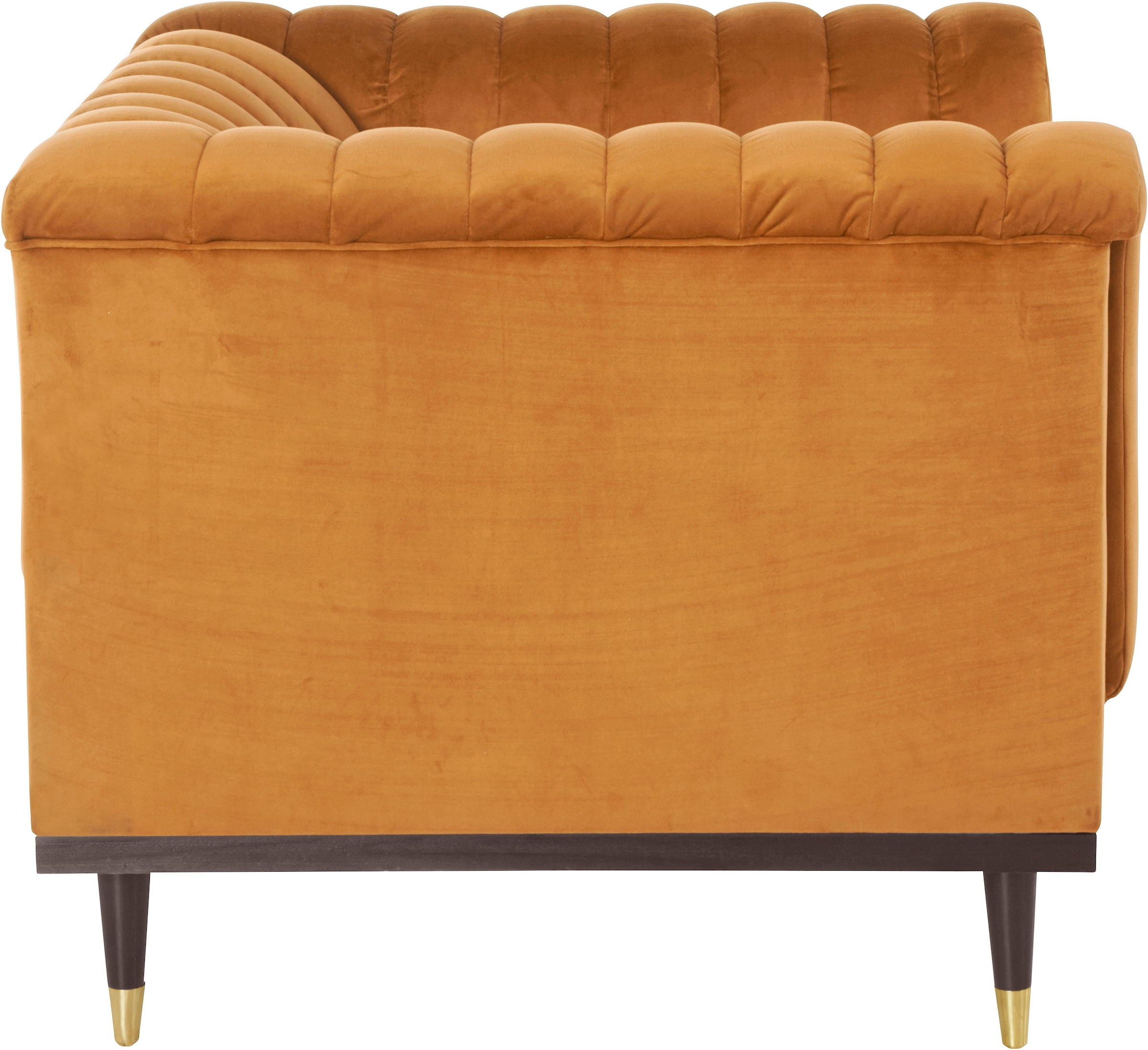 Home affaire Sessel »Chamby« mit Holzrahmen unten und Steppung im Lehnenbereich