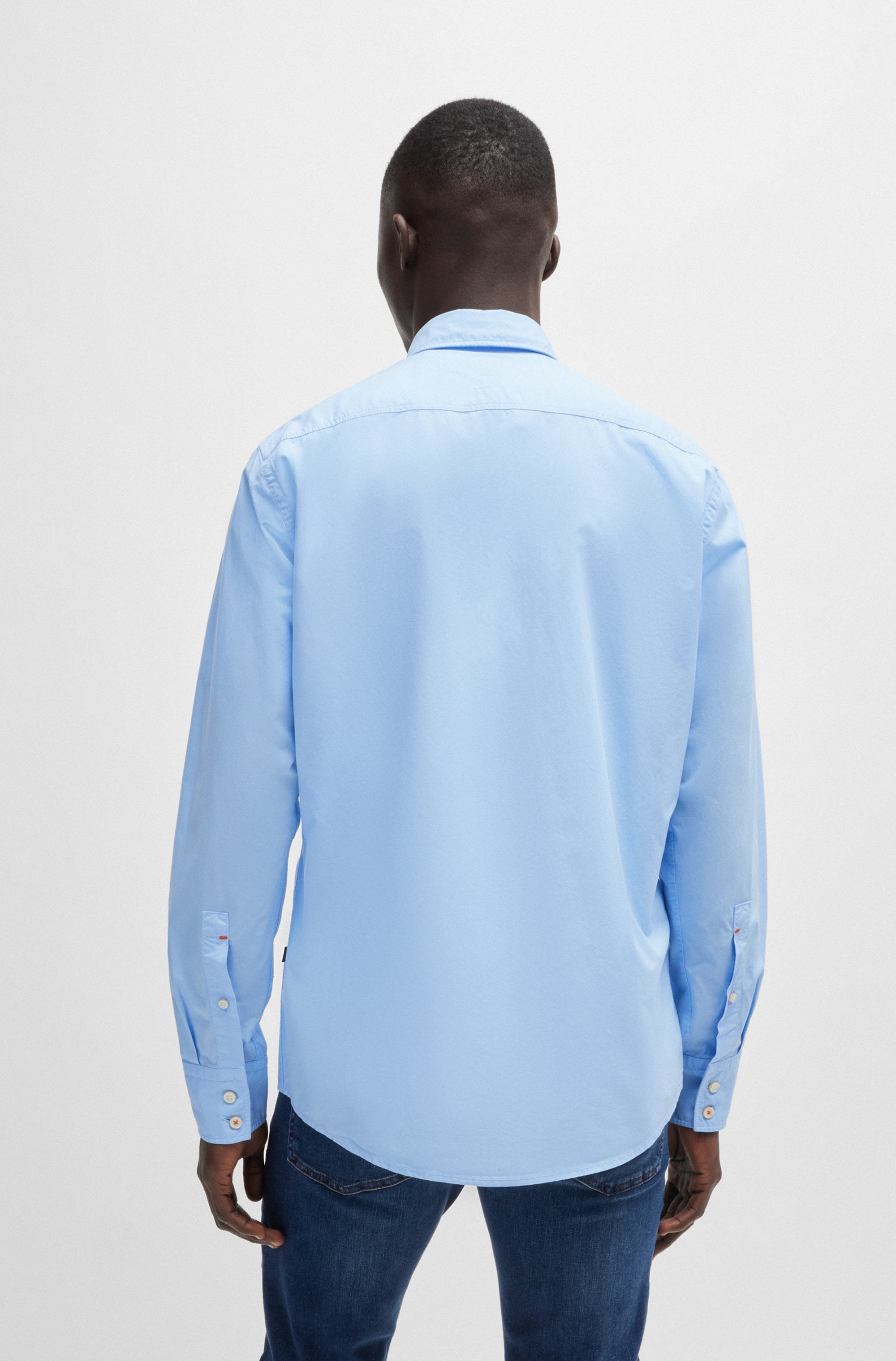 BOSS ORANGE Langarmhemd »Relegant«, mit BOSS Stickerei