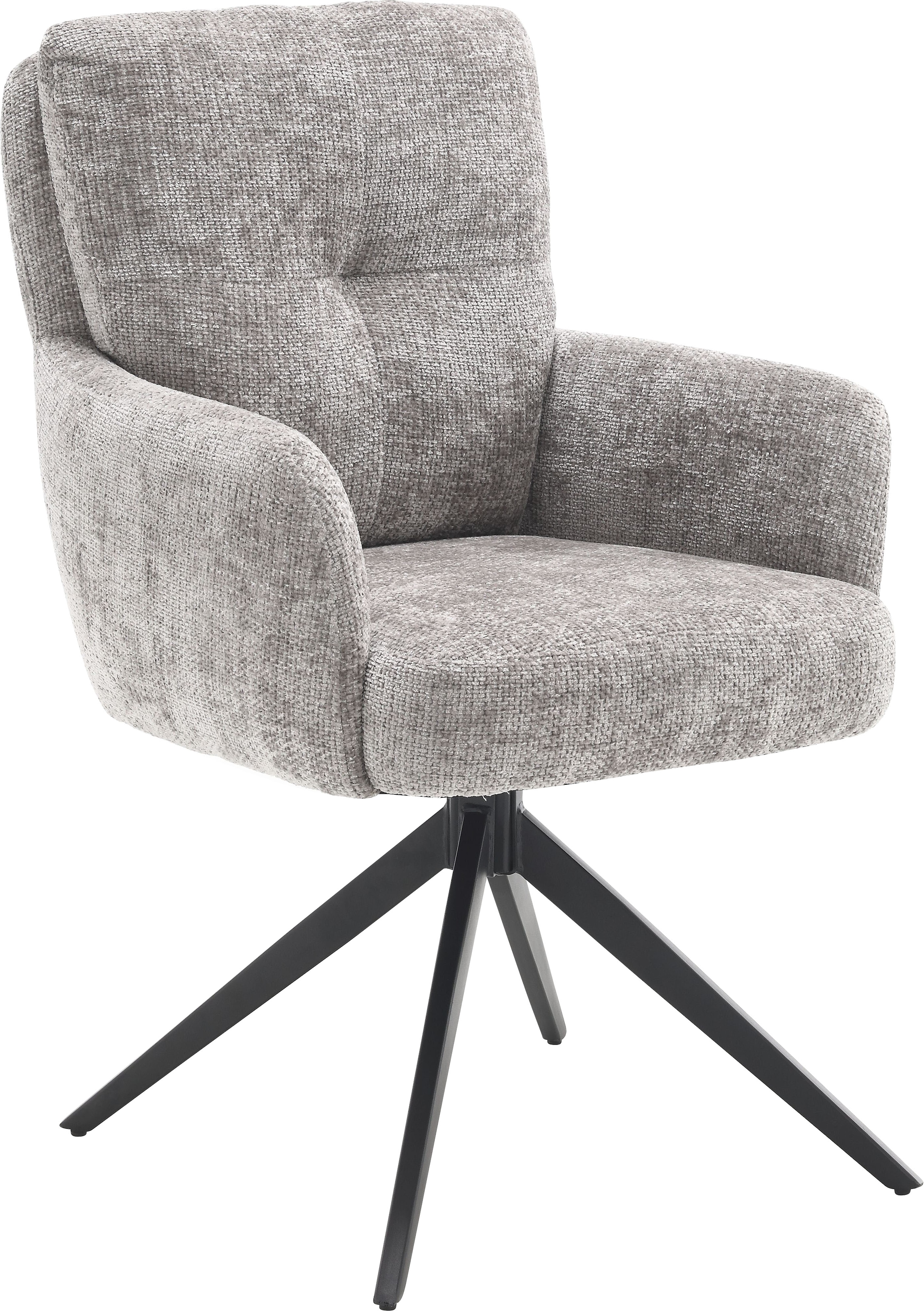 Home Affaire Esszimmerstuhl »Valldemossa« (Set) 2 Stk. in grau, Größe B/H/T: 60 cm x 92 cm x 67 cm