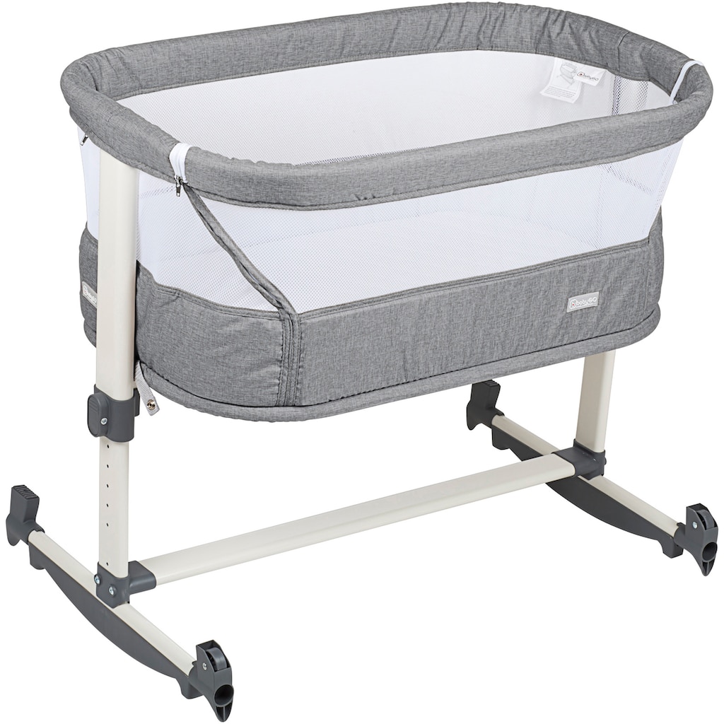 BabyGo Beistellbett »Vivaldi, grey«