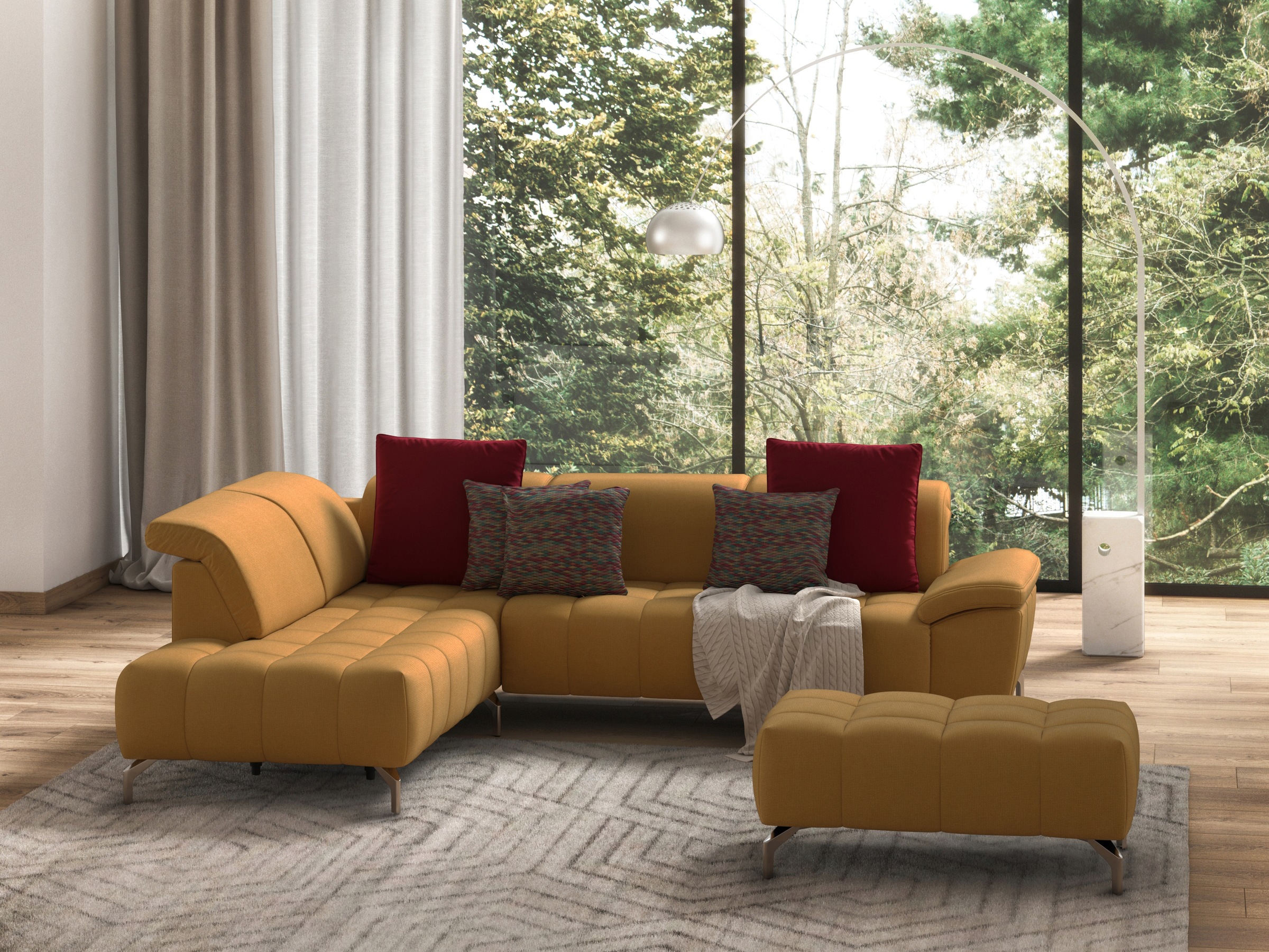 sit&more Hocker »Cool«, mit silberfarbenen Füßen