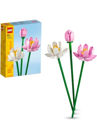 Konstruktionsspielsteine »Lotusblumen (40647), LEGO Iconic«, (220 St.), Made in Europe