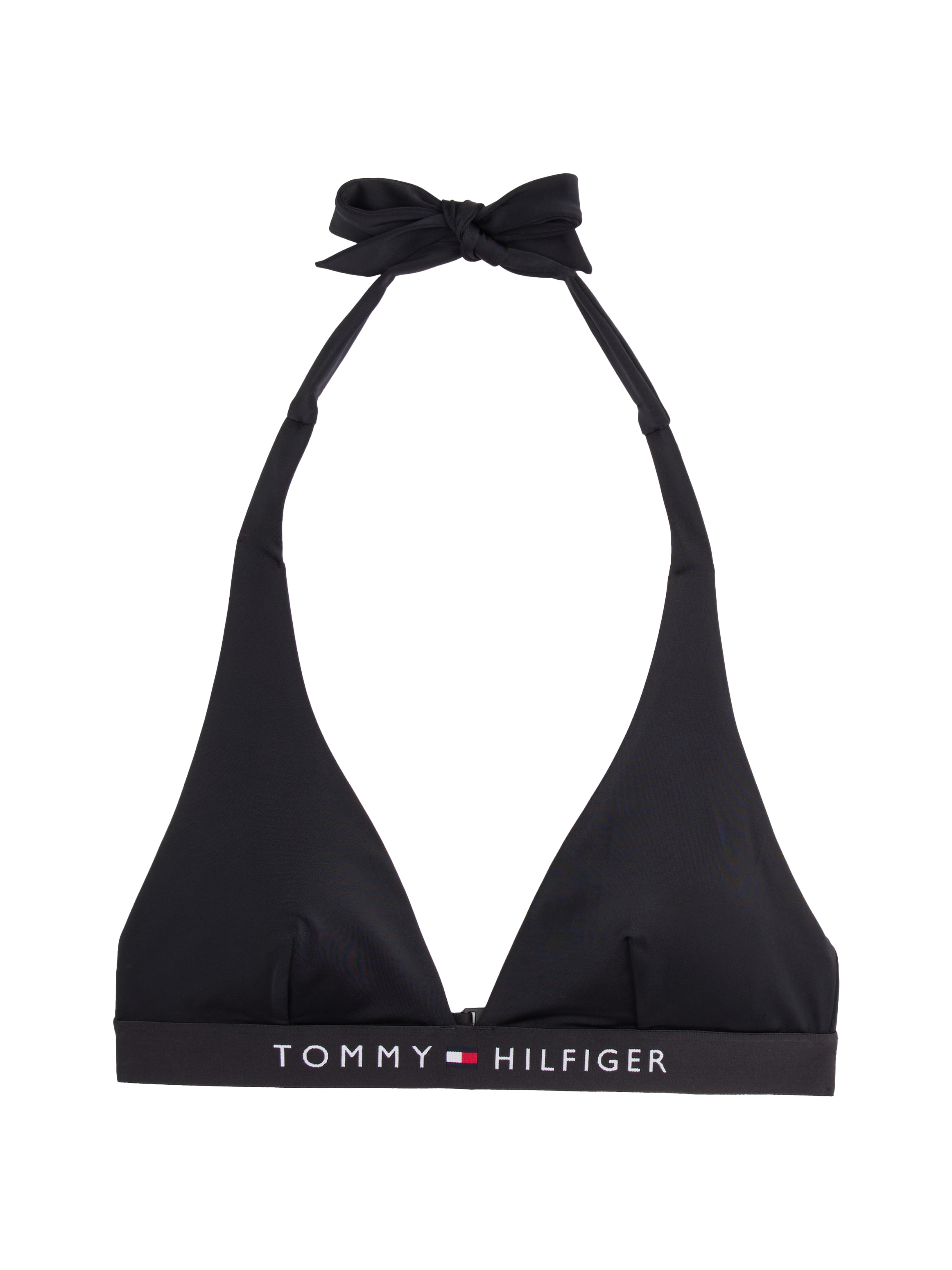 Tommy Hilfiger Swimwear Triangel-Bikini-Top »HALTER RP«, mit Logoschriftzug, mit Steckverschluss