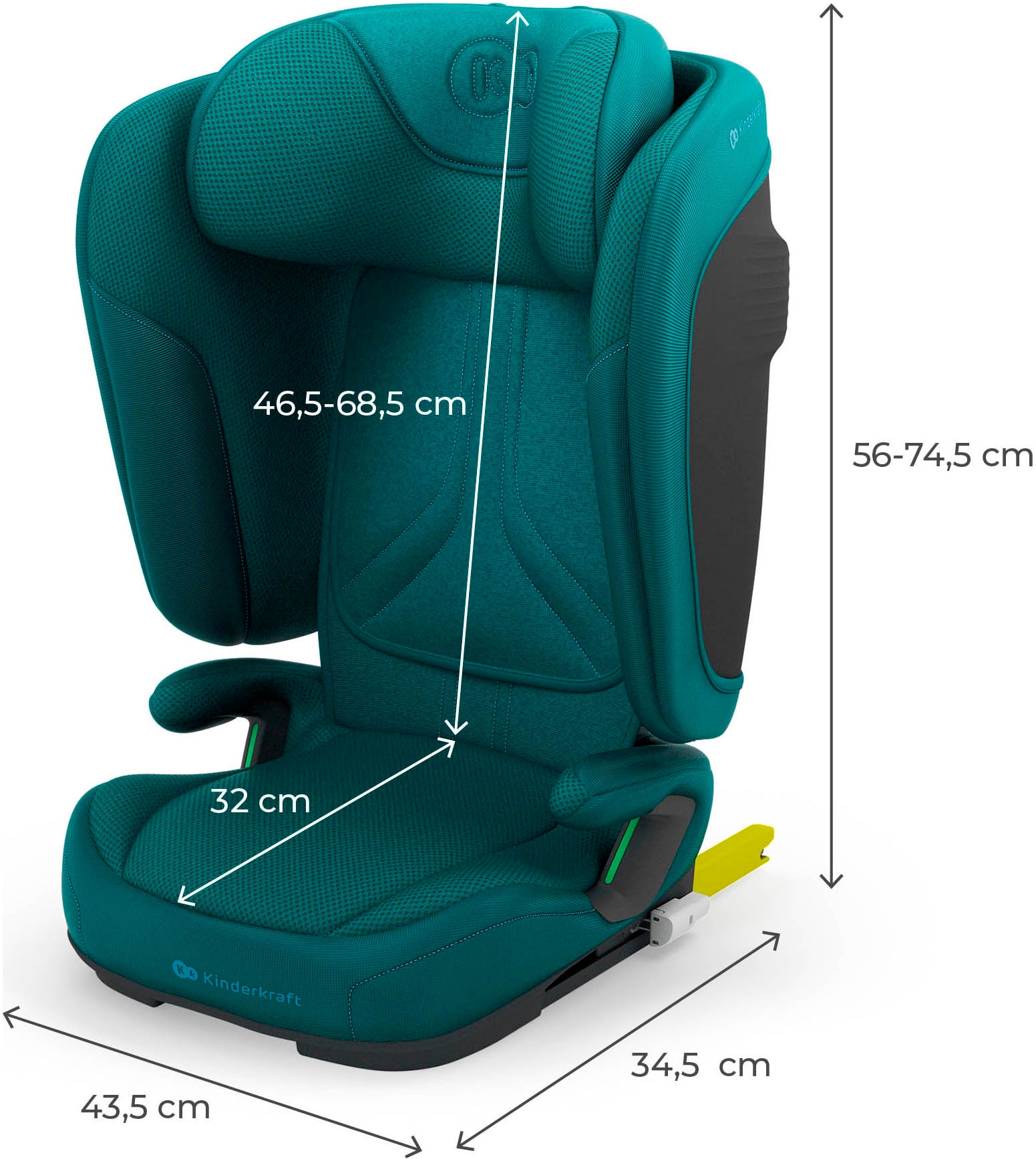 Kinderkraft Autokindersitz »UNITY 2 I-Size« Klasse II / III (15-36 kg)