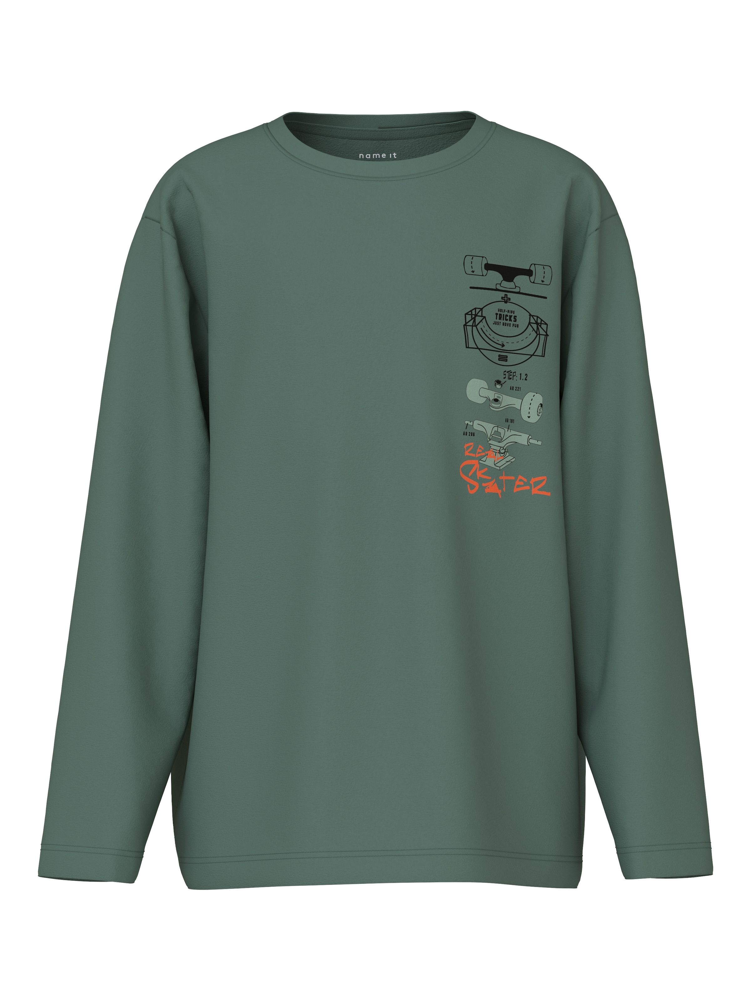 Name It Langarmshirt »NKMNIKOLAI 3P LS TOP«, (Packung, 3 tlg.)