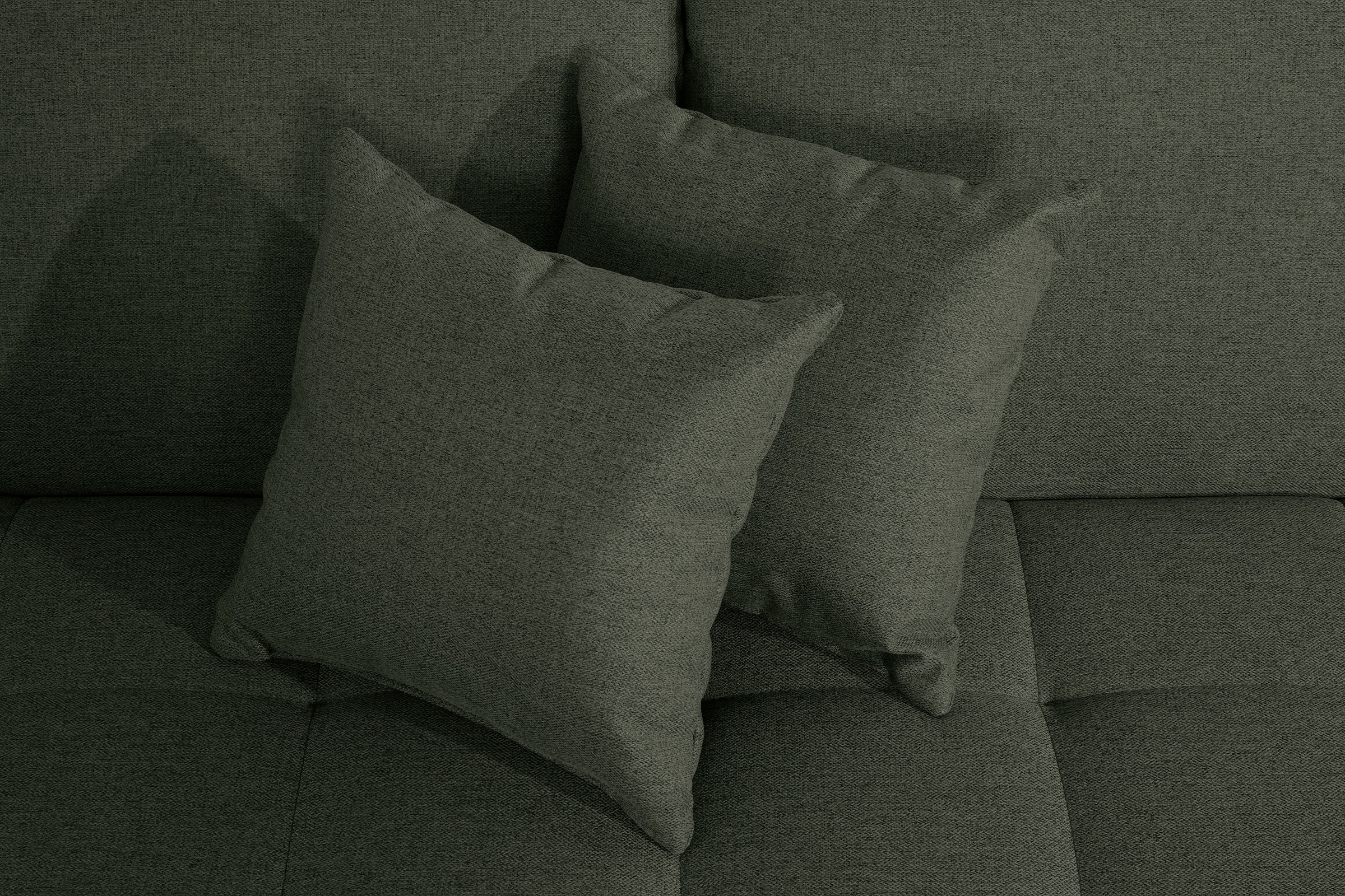 DOMO collection 2,5-Sitzer »Franzi, zeitlos und elegant, moderne Sitzheftung« wahlweise mit Kopfteilverstellung, inklusive Zierkissen