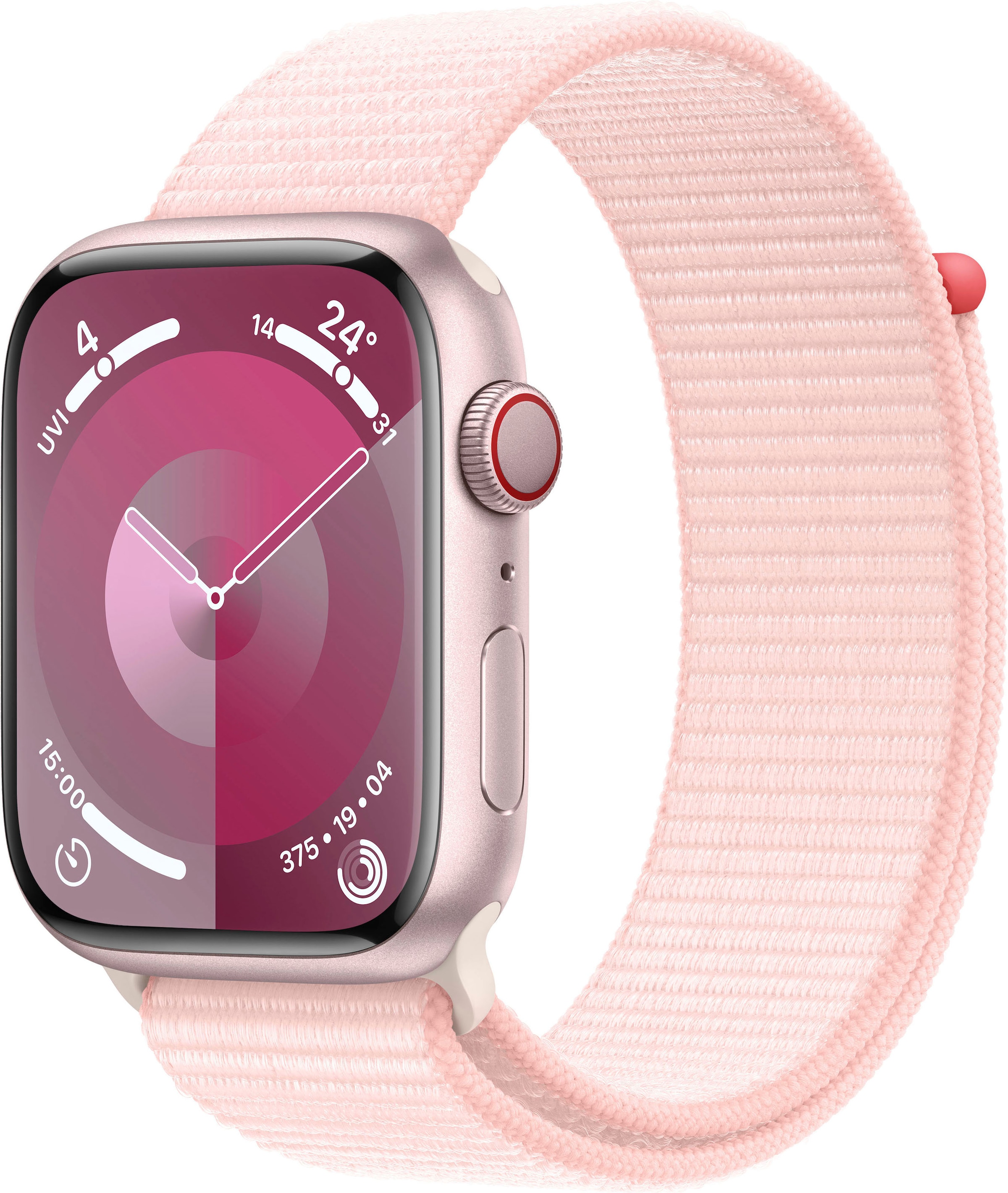 Apple Smartwatch »Watch Series 9 Aluminium«, (4,5 cm / 1,77 Zoll), Watch OS 10, Sport Loop)