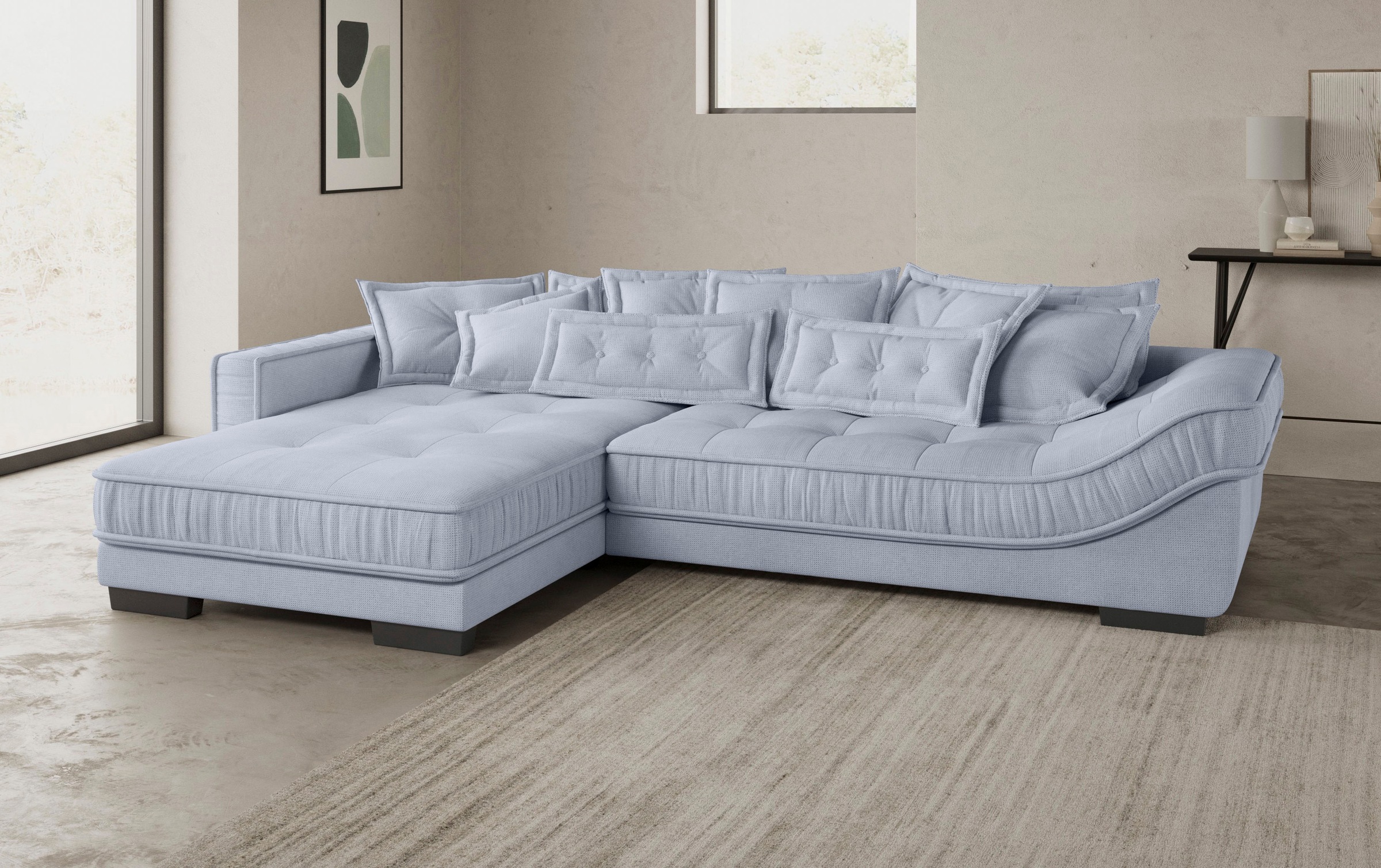 Mr. Couch Ecksofa »Diwan II DuraFlex L-Form«, DuraFlex-Kaltschaumpolsterung, bis 140 kg, 4 Bezugsqualitäten