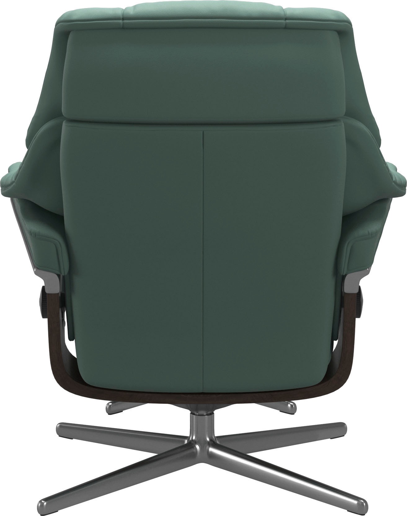 Stressless® Relaxsessel »Reno«, (Set, Relaxsessel mit Hocker), mit Hocker, mit Cross Base, Größe S, M & L, Holzakzent Wenge