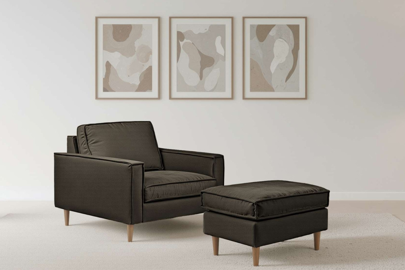 Home affaire Loveseat »Pinto Skandi 105 cm, Chenille, Struktur«