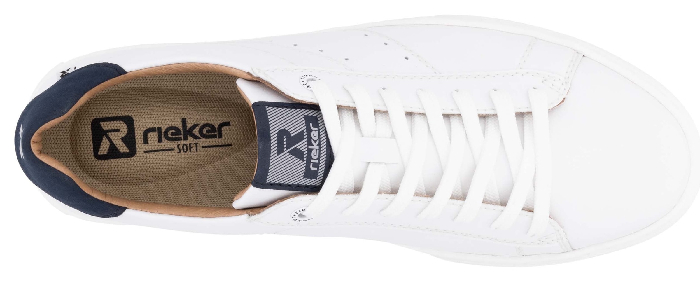 RIEKER Sport Sneaker  mit Leder-Innenfutter, Freizeitschuh, Halbschuh, Schnürschuh