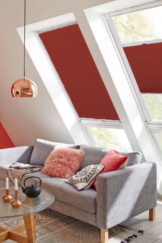 sunlines Dachfensterplissee »StartUp Style Honeycomb VD«, abdunkelnd,  verspannt, mit Führungsschienen kaufen bei OTTO | Sonnenschutz-Plissees