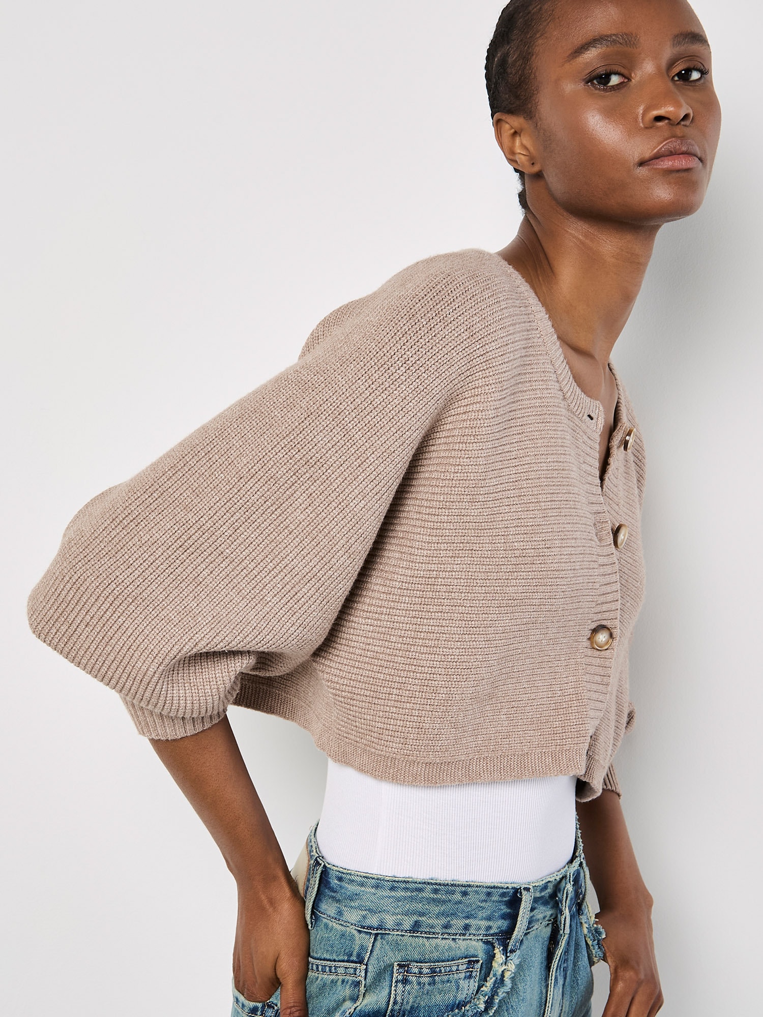 Apricot Cardigan »Strickjacke« in Croppedlänge