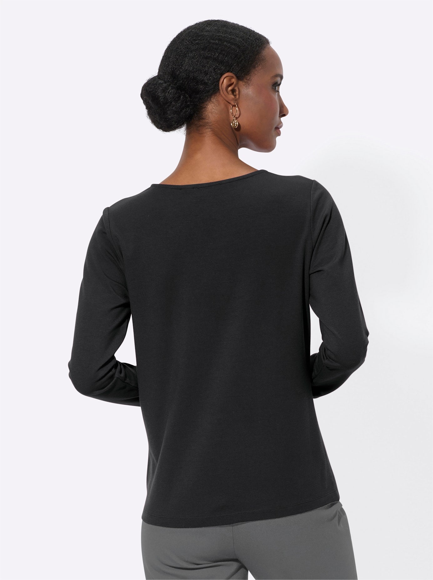 creation L Langarmshirt »Modal-Baumwoll-Shirt«, (1 tlg.)