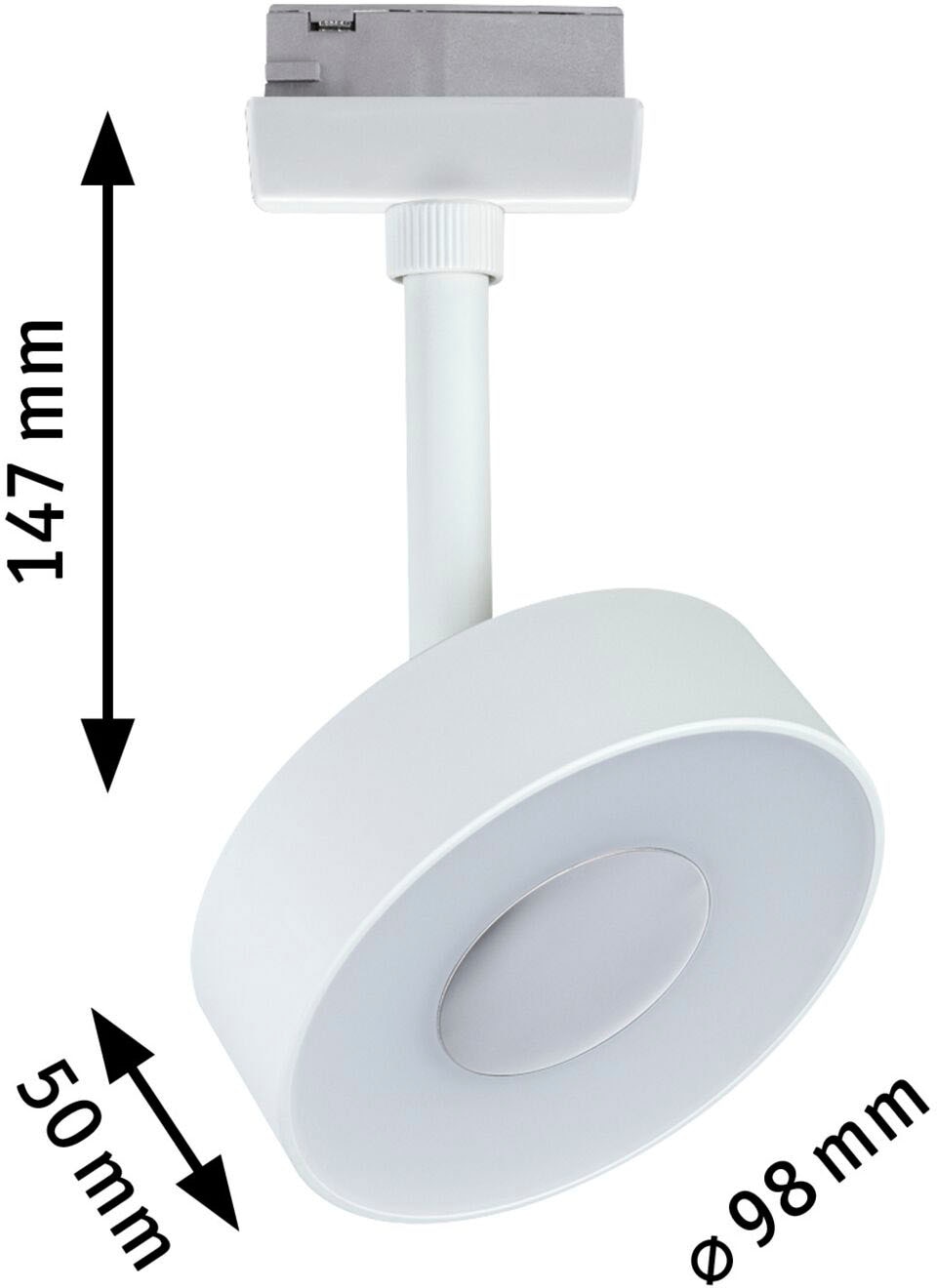 Paulmann Schienensystem-Leuchten »URail Spot Circle 1x5W 4000K 230V«, (1 tlg.), 3-Step-Dimmbar