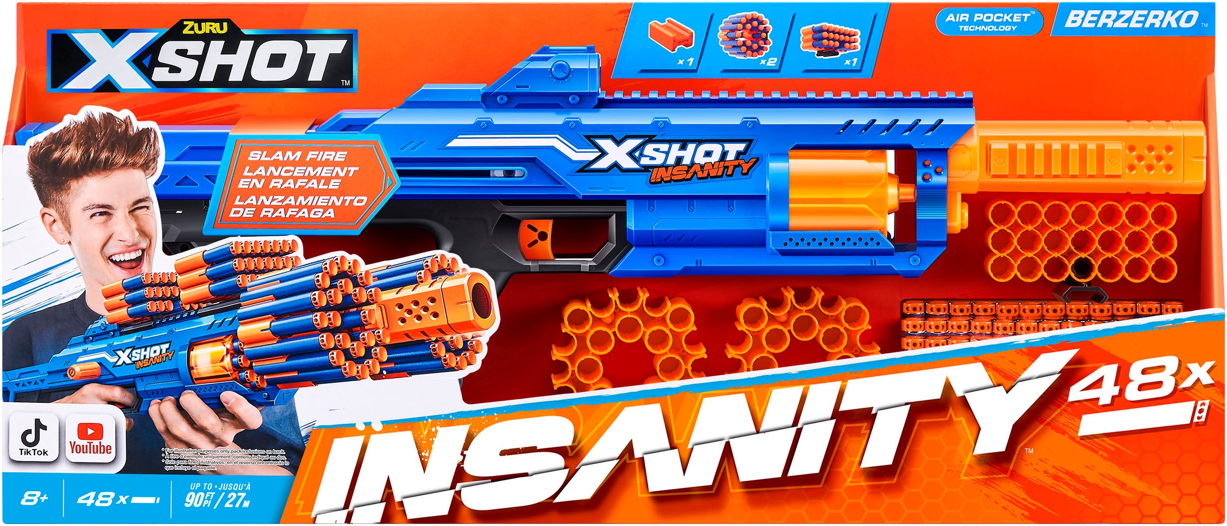 XSHOT Blaster »XSHOT, Insanity Blaster Berzerko mit Darts«