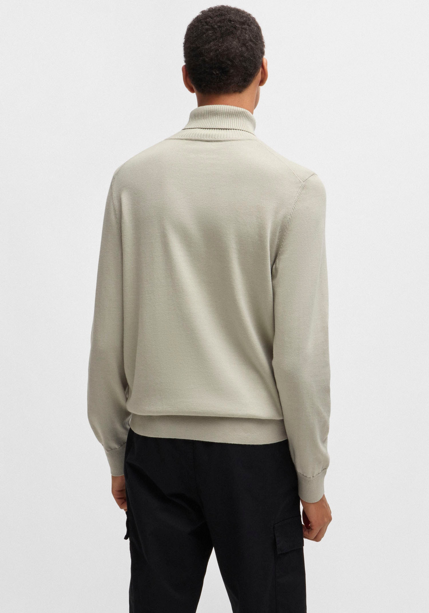 BOSS ORANGE Strickpullover »Akiro«, mit kleinem Stehkragen