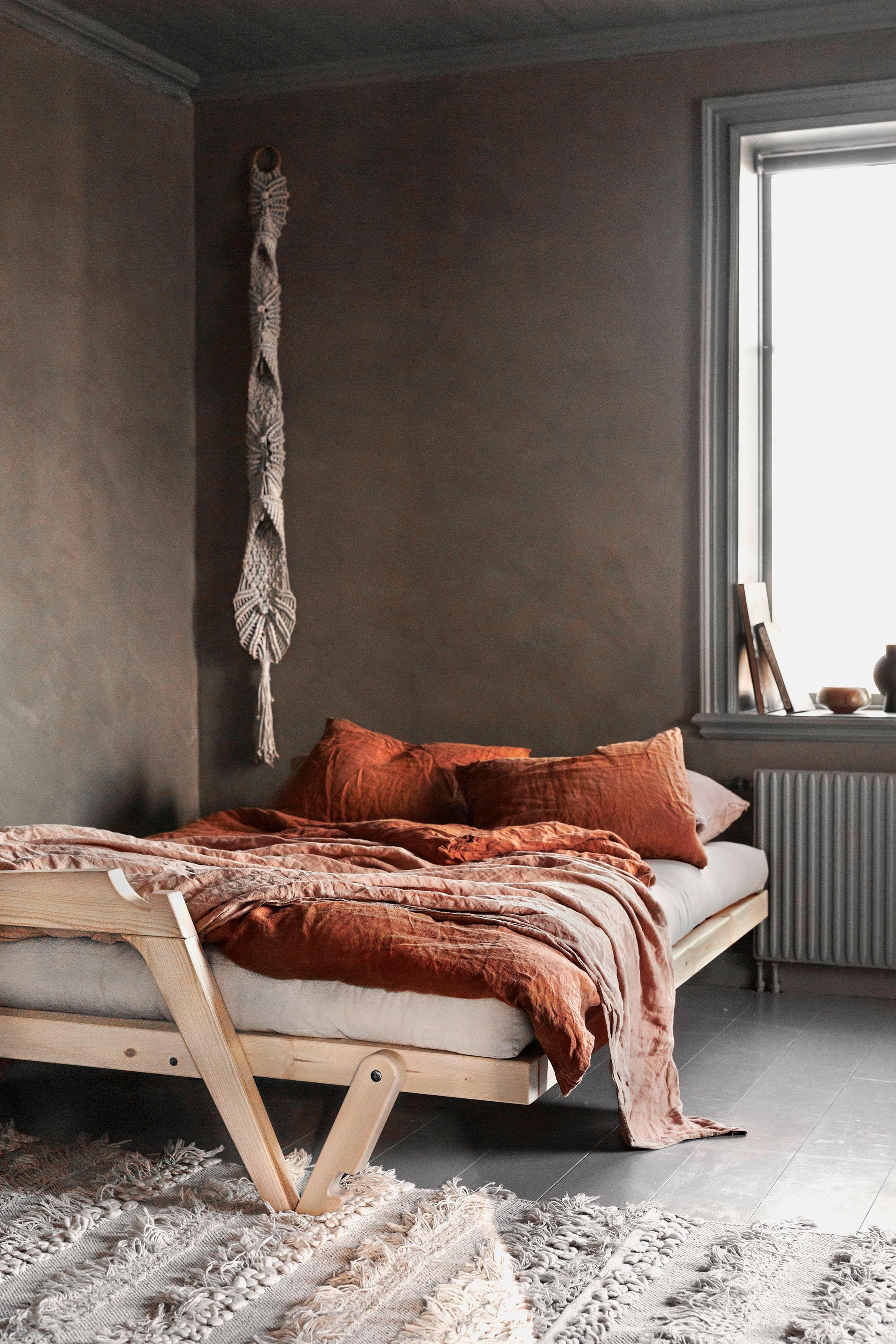 Karup Design Schlafsofa Mit Holzstruktur, inkl. Futonmatratze, Liegefläche 130x190 cm