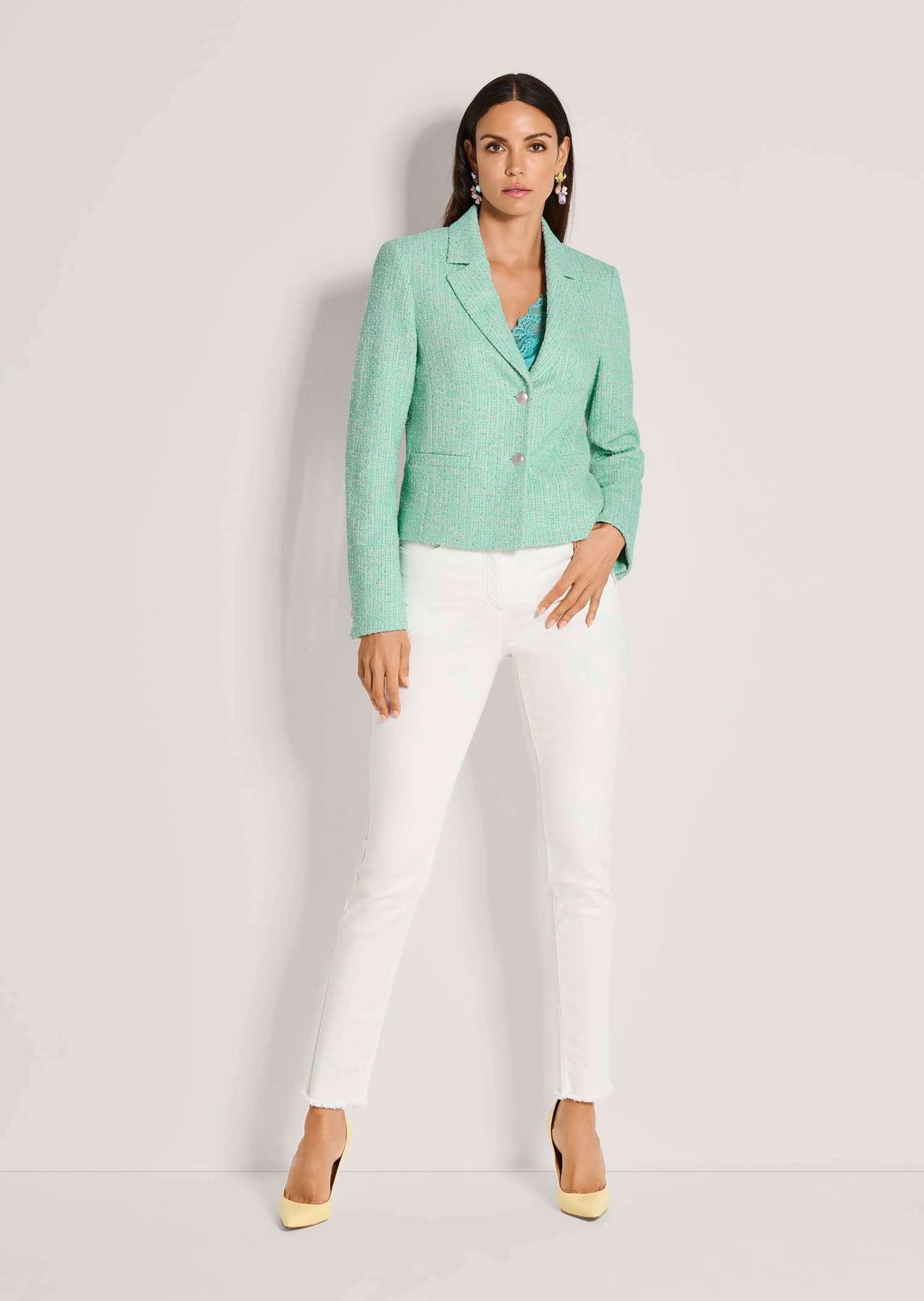 MADELEINE Jackenblazer »Blazer Tweed-Blazer mit Paillettenakzenten« Tweed-Optik