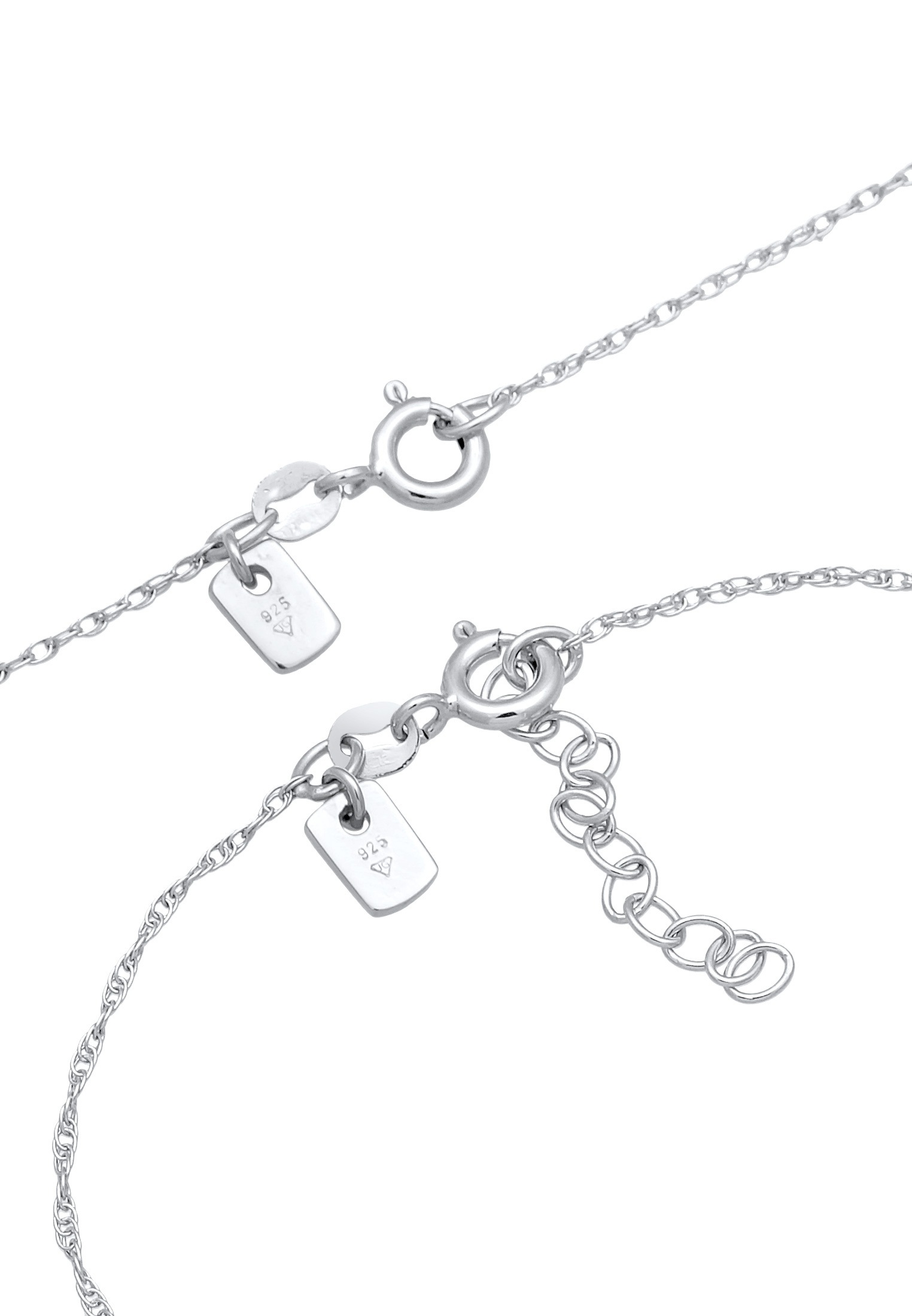Kuzzoi Ketten und Armband Set »Schmuckset Basic Gliederkette Gedreht 925 Silber«