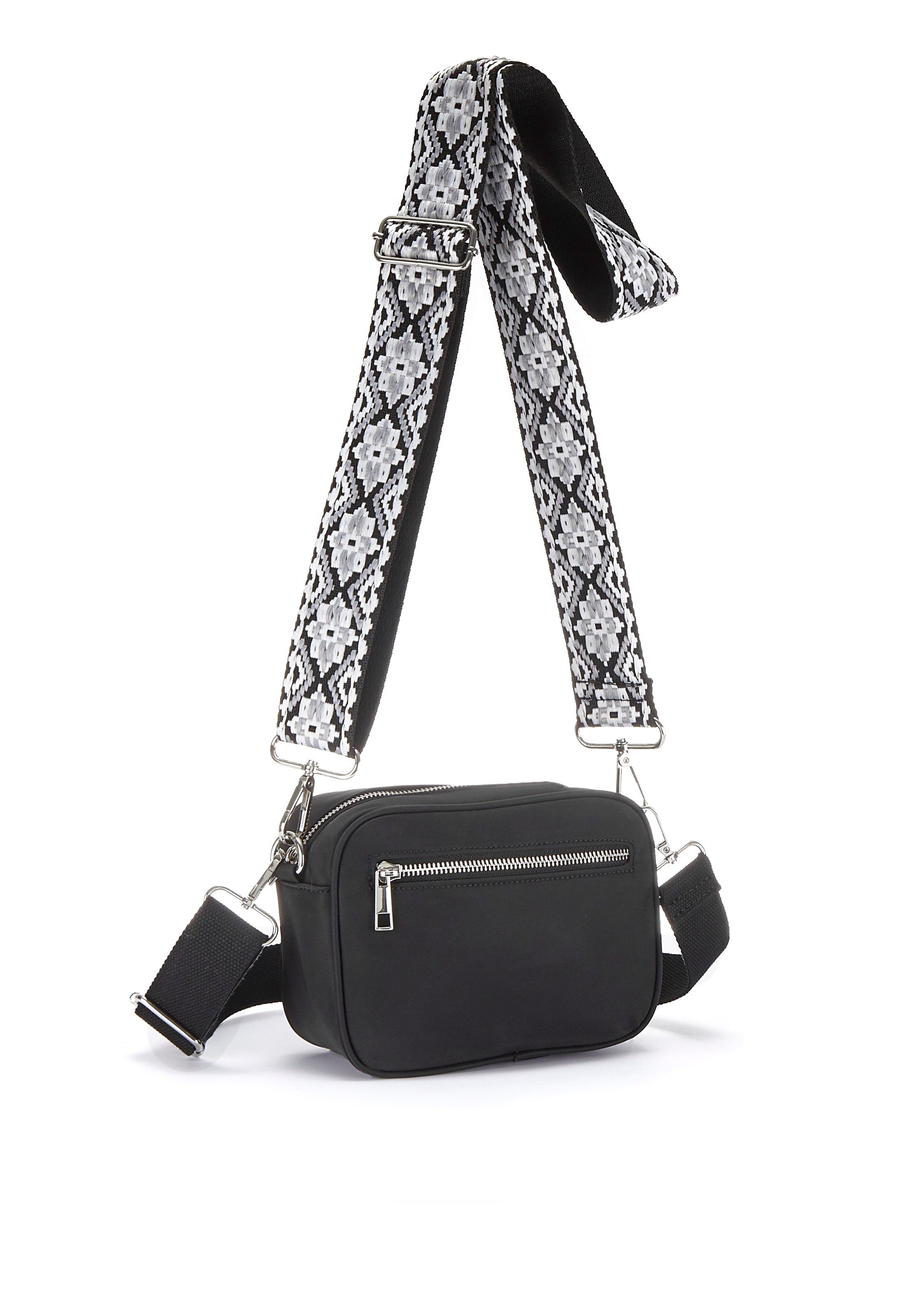 Umhängetasche, Handtasche, Crossbody-Bag mit auswechselbaren Schulterriemen VEGAN