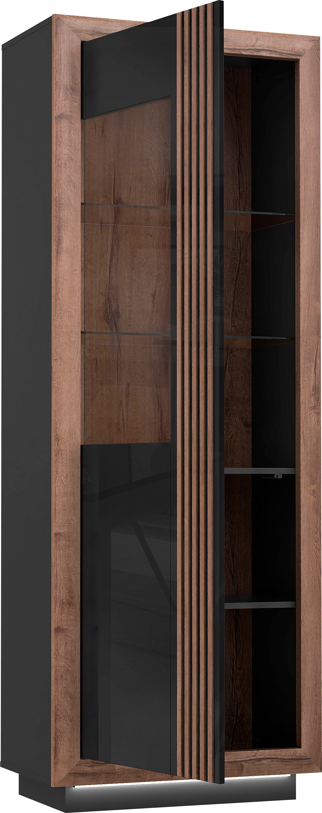FORTE Highboard »Savona«, Höhe 197 cm, inkl. Lichtleiste im Sockel