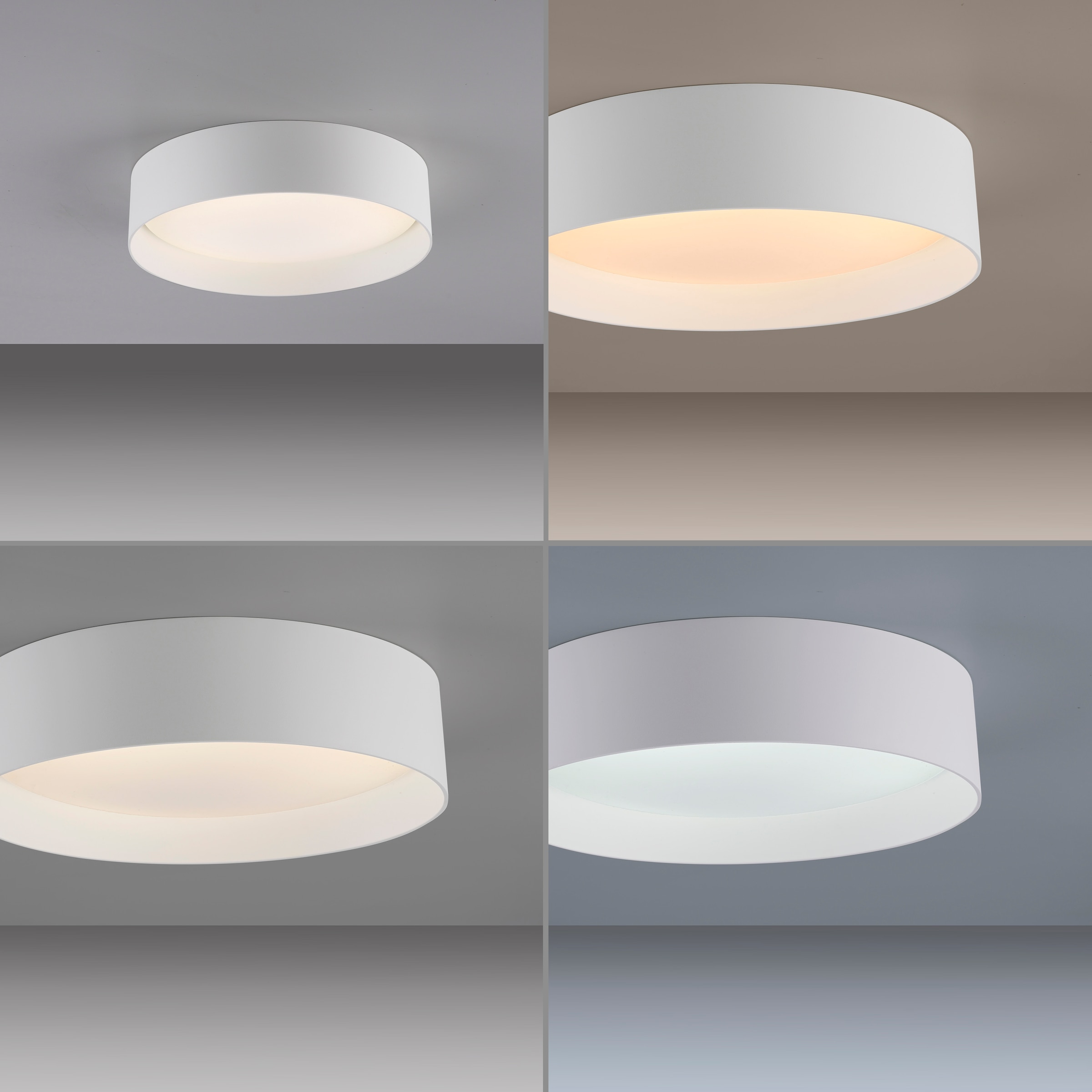 SCHÖNER WOHNEN-Kollektion LED Deckenleuchte »TAVOLI« LED-Board 1 Stk. warmweiß - kaltweiß SCHÖNER WOHNEN Kollektion, CCT 2700-5000K, IR-Fernbedienung, Dimmbar