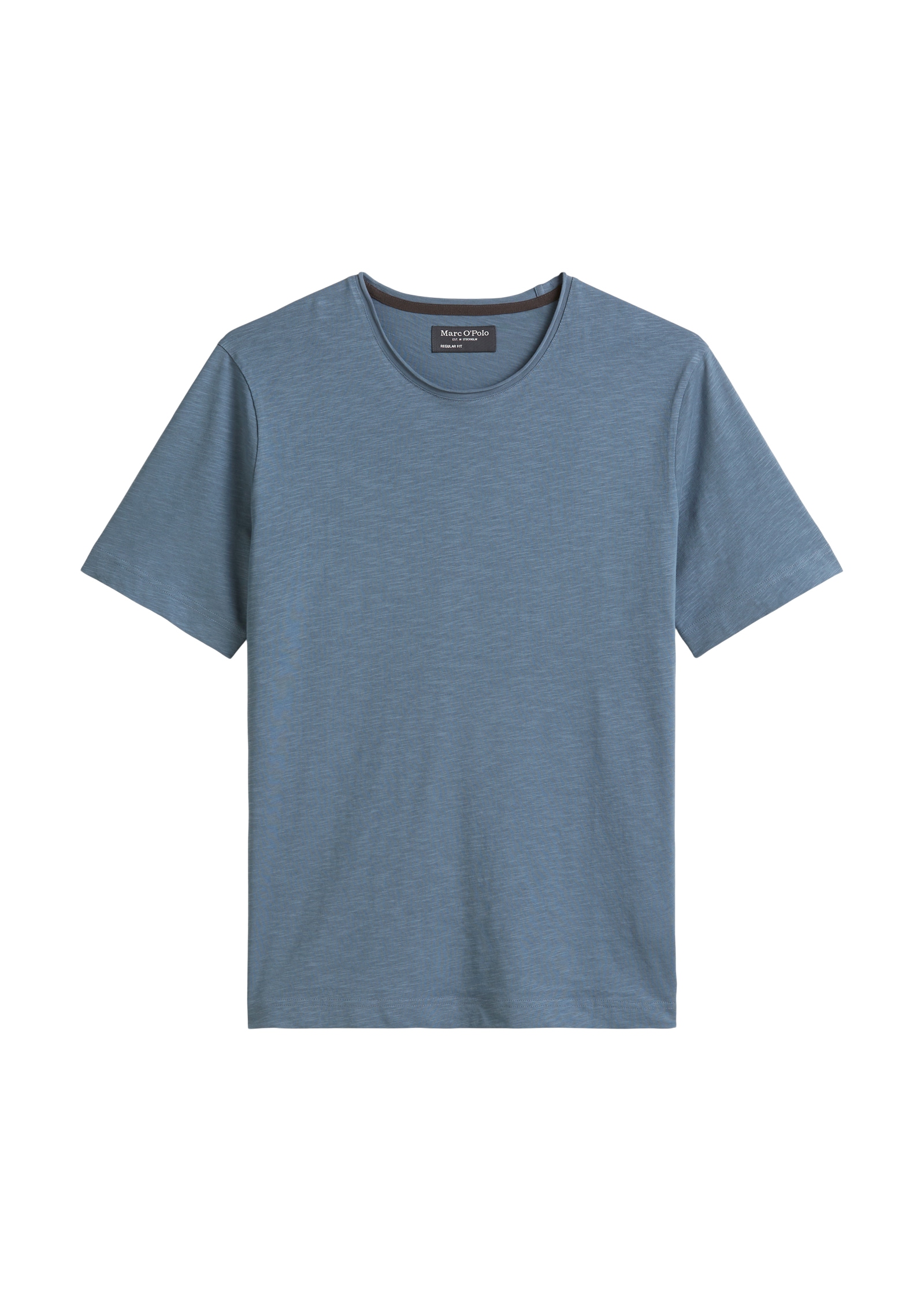 Marc O'Polo T-Shirt, unregelmäßiger Slub-Jersey, elastischer Rundhals